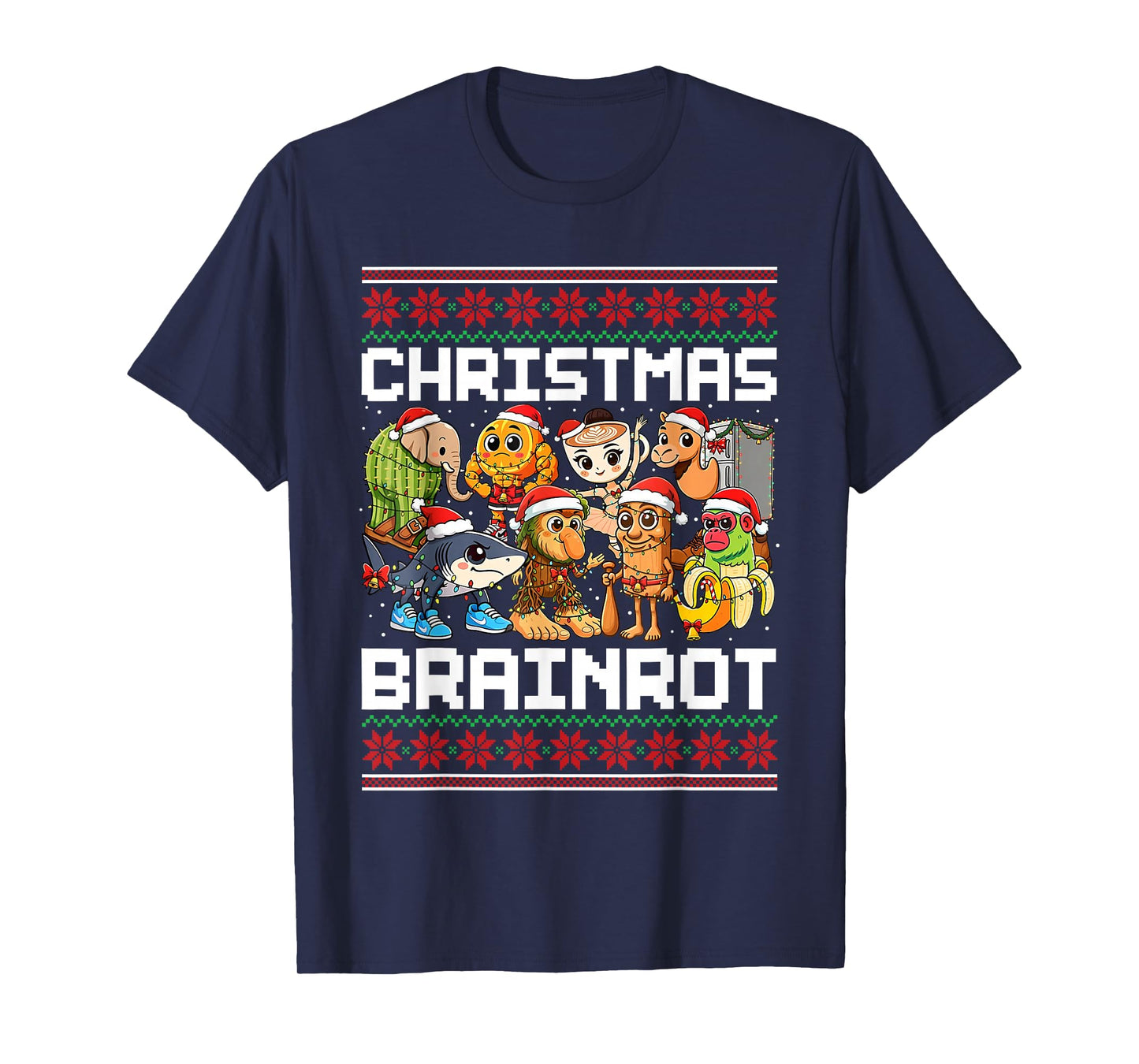 Funny Christmas Italian Brain Rot Italian Brainrot Boys Kids T-Shirt