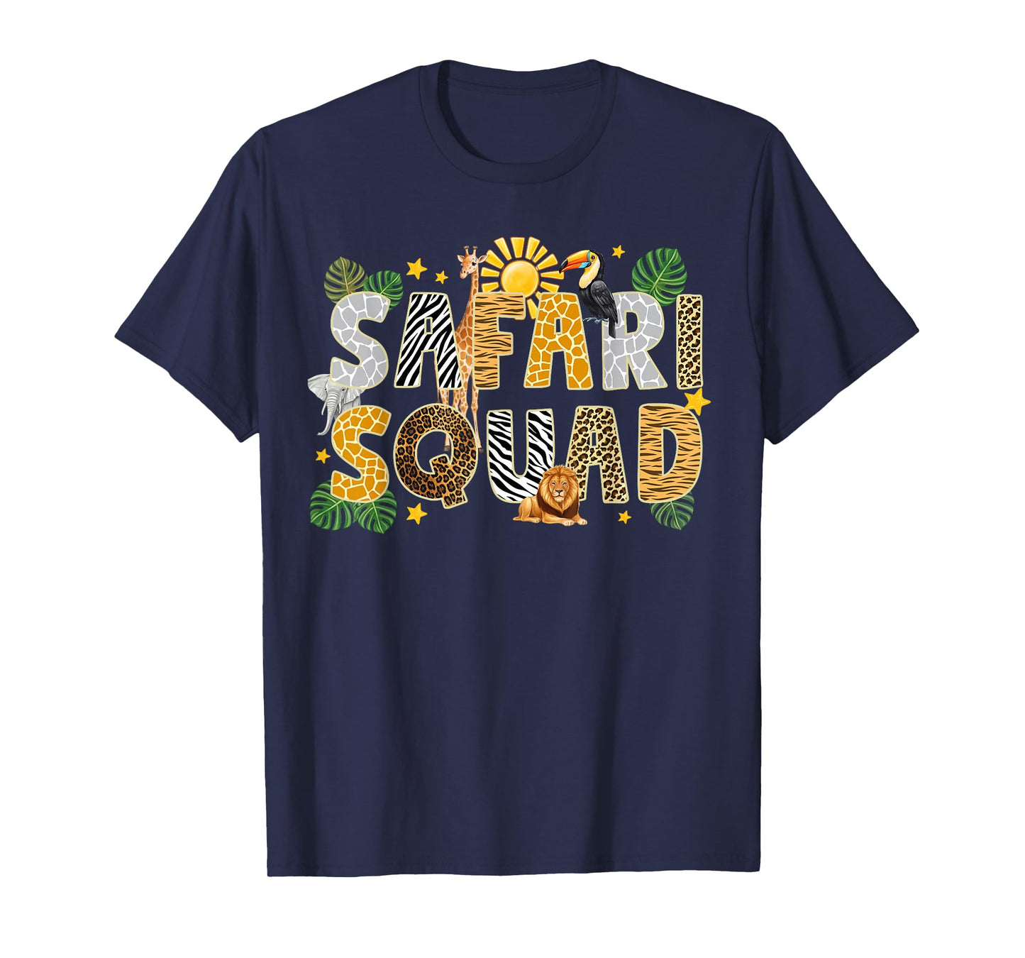 Safari Squad Zoo Jungle Animal Birthday Family Matching T-Shirt