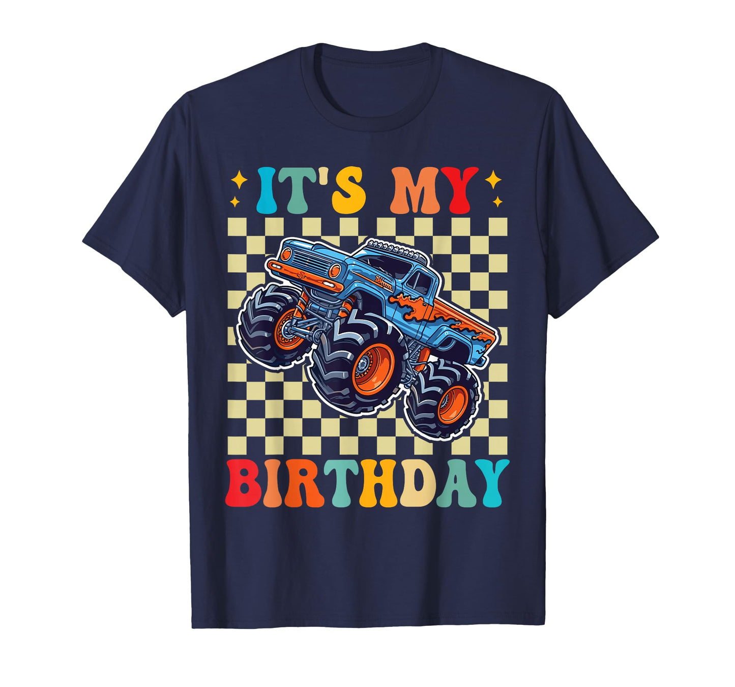 It's My Birthday Monster Truck Car Gifts Birthday Boys T-Shirt