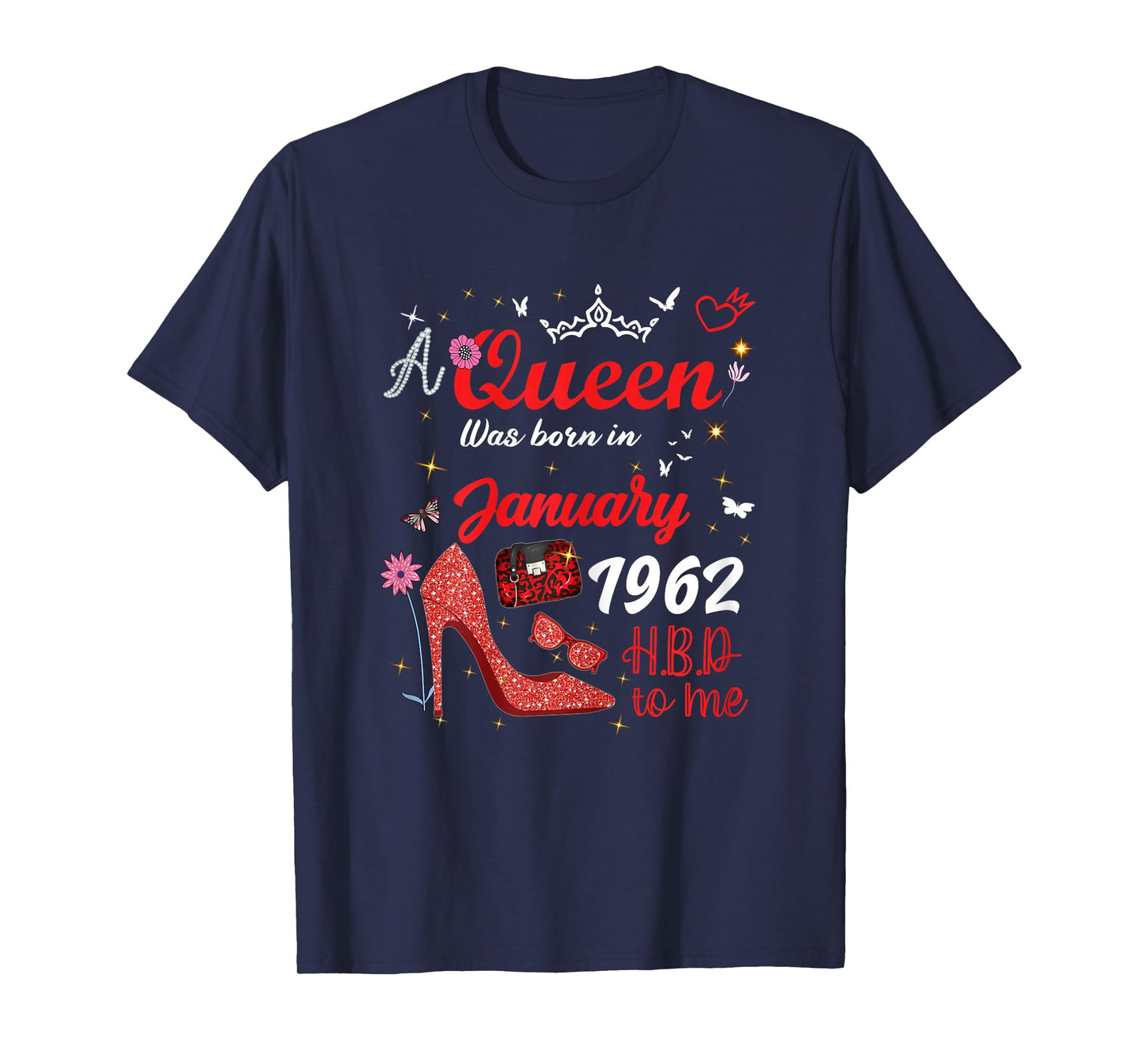 January 1962 Birthday This Queen was Born in January 1962 T-Shirt