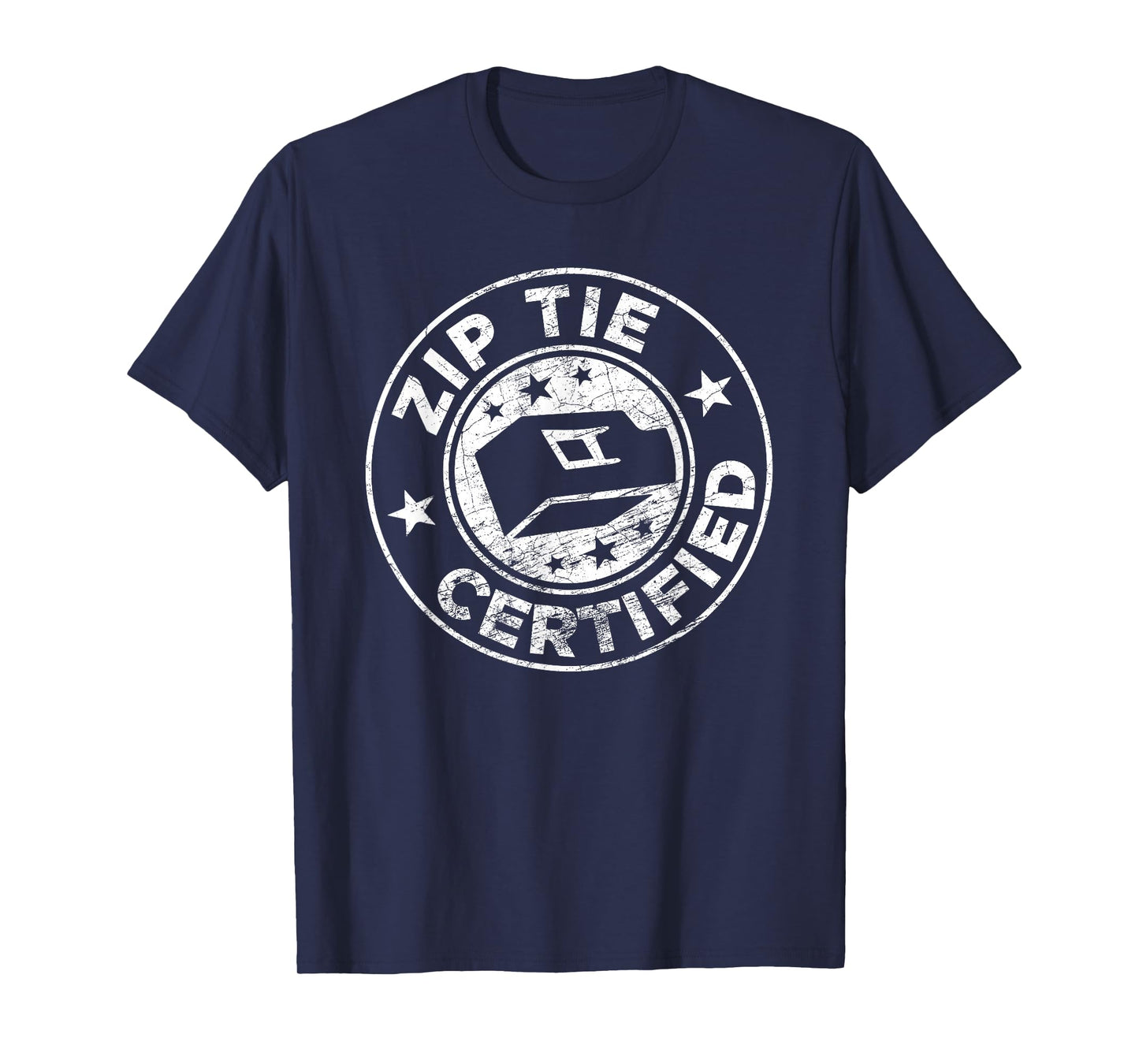Zip Tie Certified Technician Fixing Man Funny Mechanic T-Shirt
