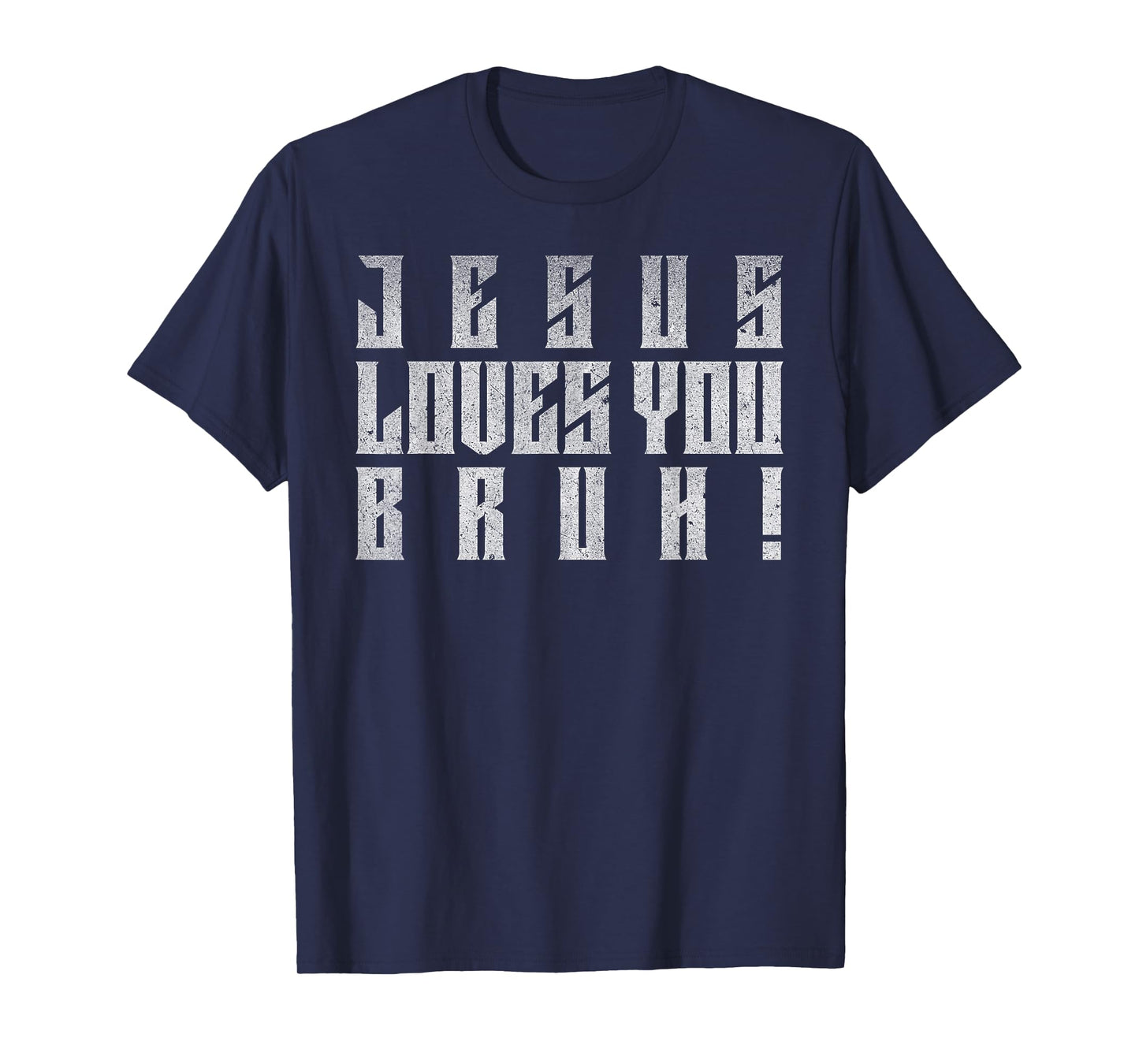 Jesus Loves You Bruh Shirt for Kids Boys Girls Christianity T-Shirt