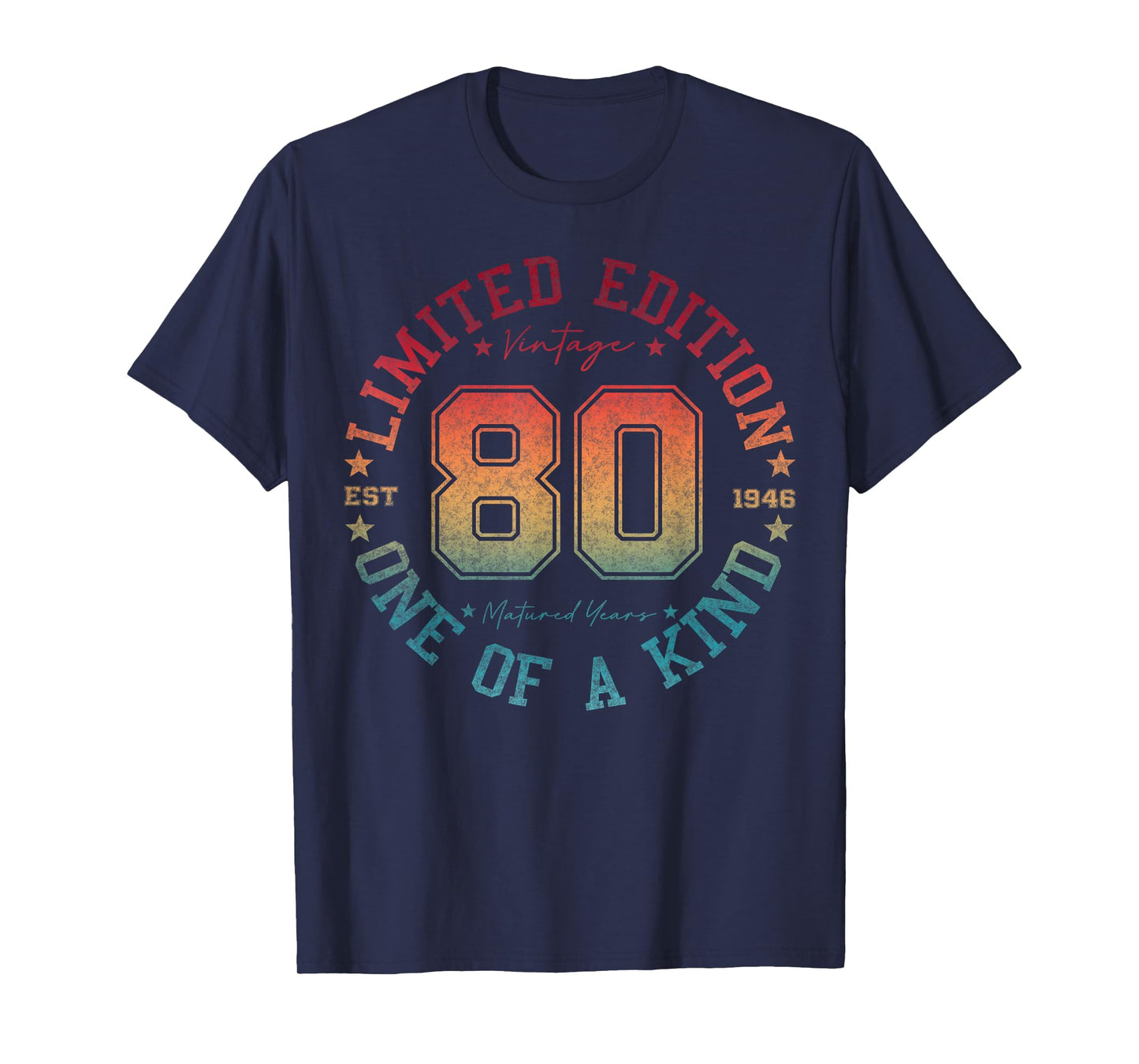 80 Year Old Gifts Vintage 1946 Limited Edition 80th Birthday T-Shirt