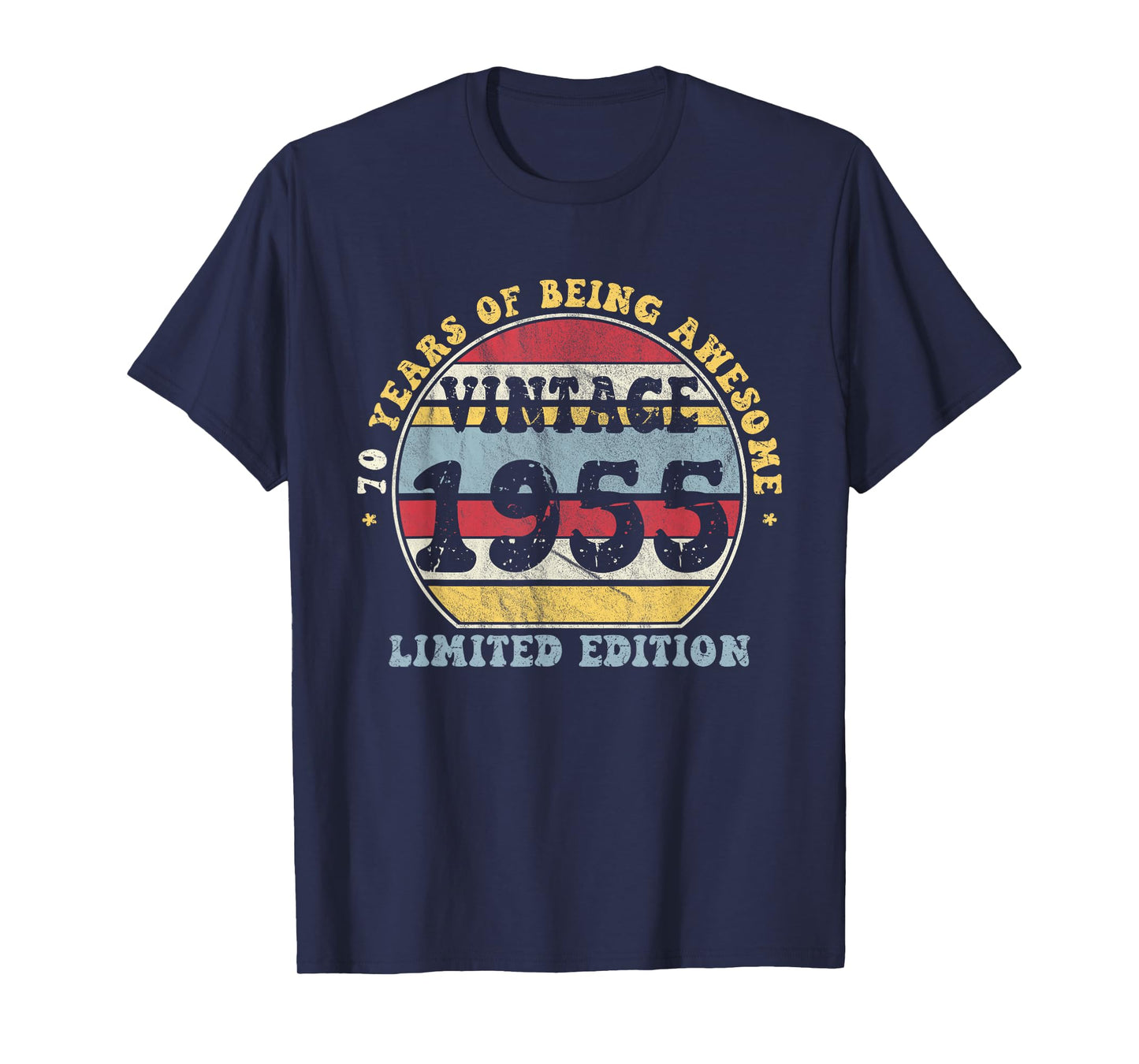 Vintage 1955 Limited Edition 70-Year-Old Gifts 70th Birthday T-Shirt