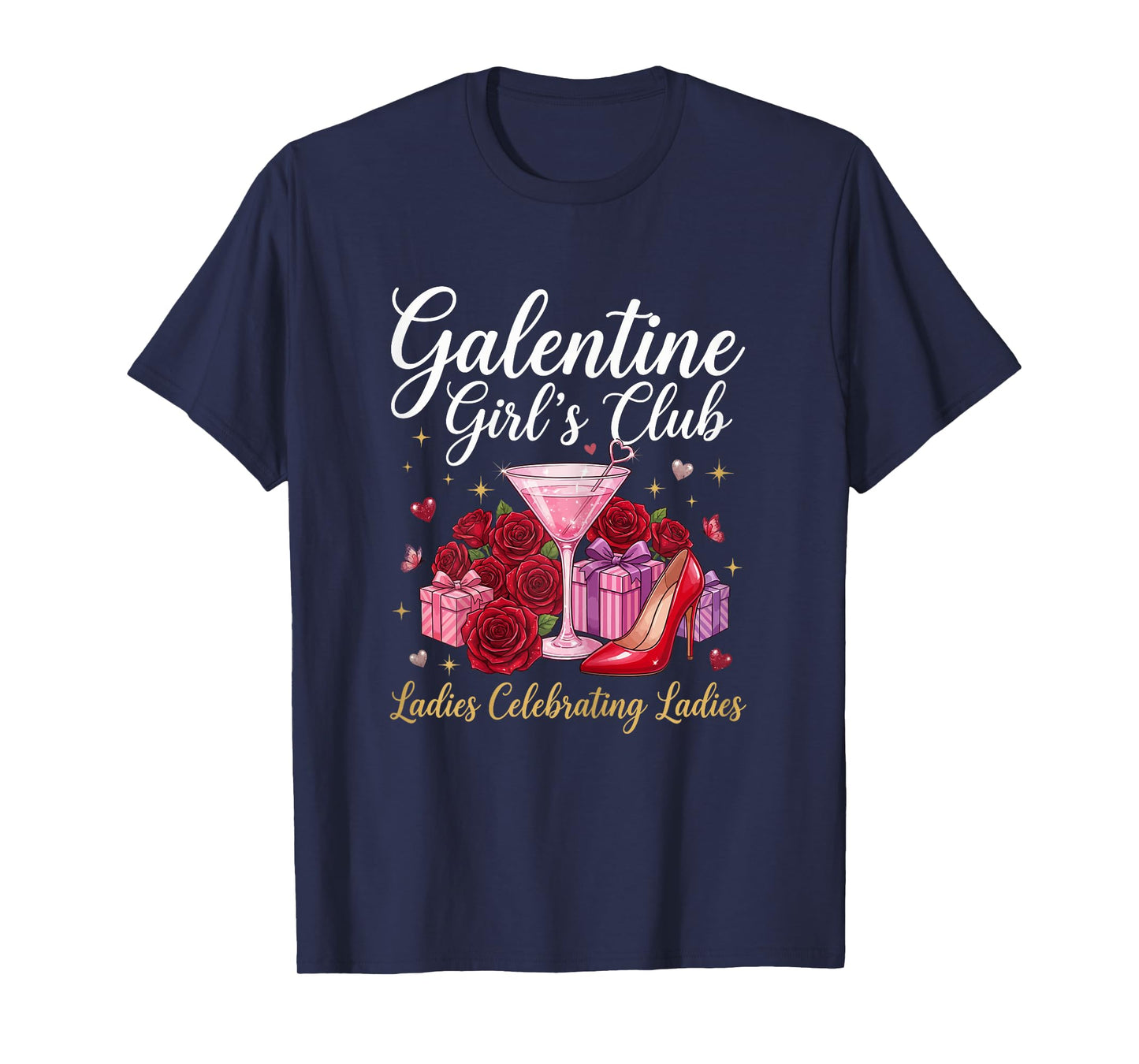 Happy Galentine Day Girl’s Club Ladies Celebrating Women T-Shirt