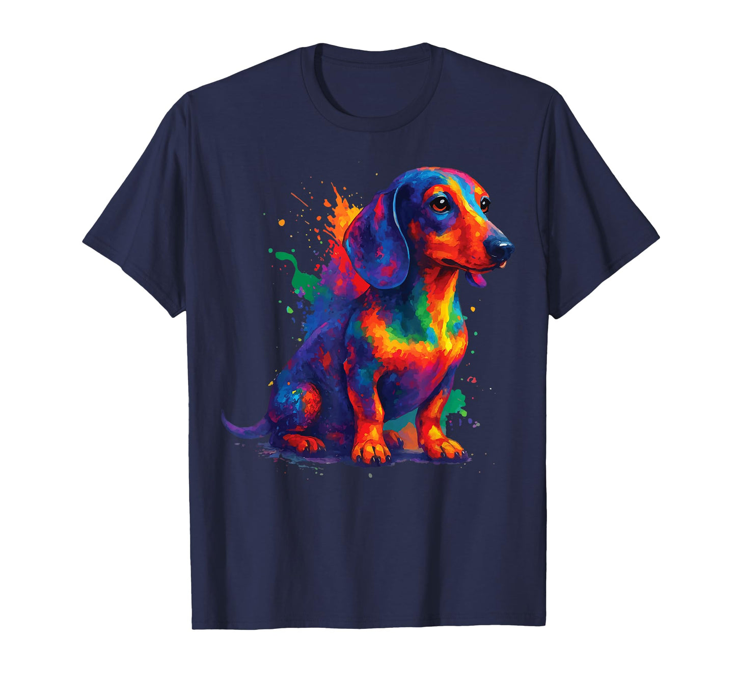 Dachshund Colorful Watercolor T-Shirt