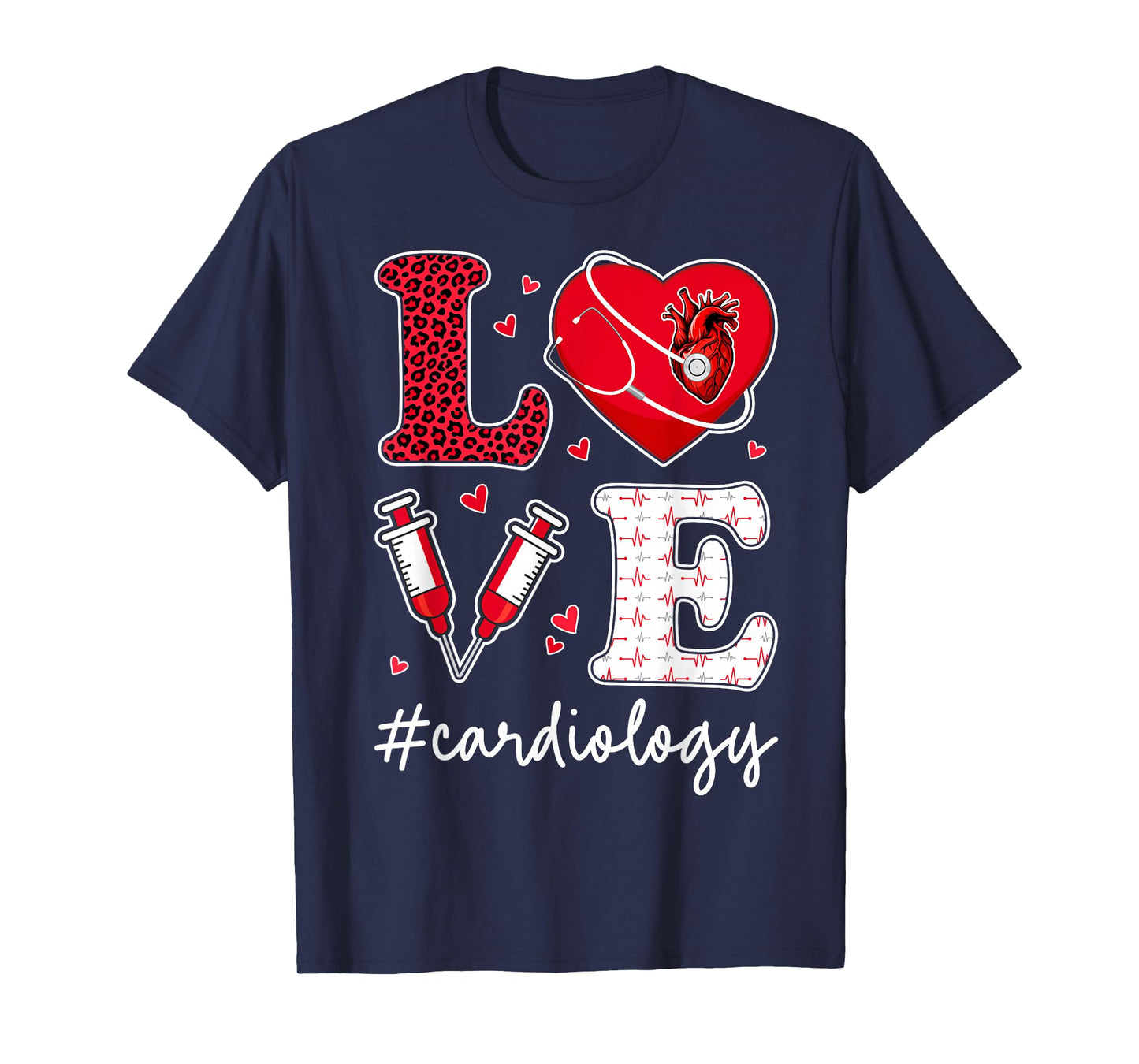 Love Cardiology - Valentine’s Day Cardiologist Couple T-Shirt