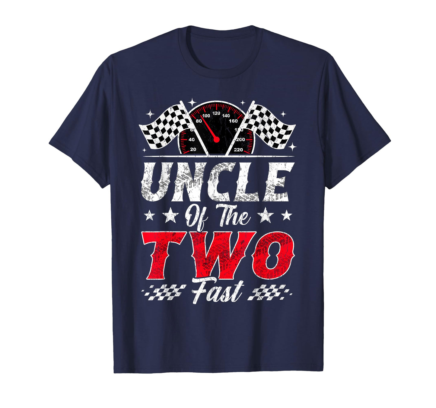 Uncle of The Two Fast 2nd Birthday Racing Car Family T-Shirt