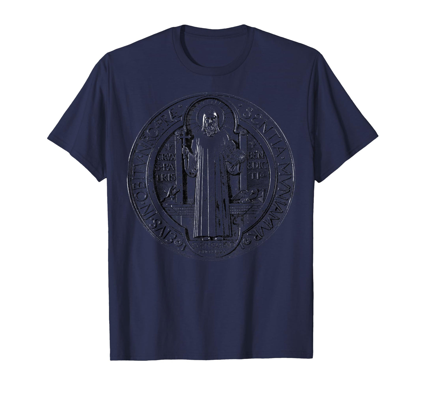 Saint Benedict Medal Catholic Saint Benedict Cross Catholic T-Shirt