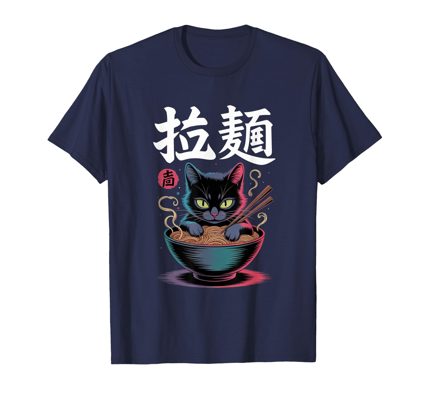Vintage Ramen Cat Kawaii Japanese Food Noodle Anime Gifts T-Shirt