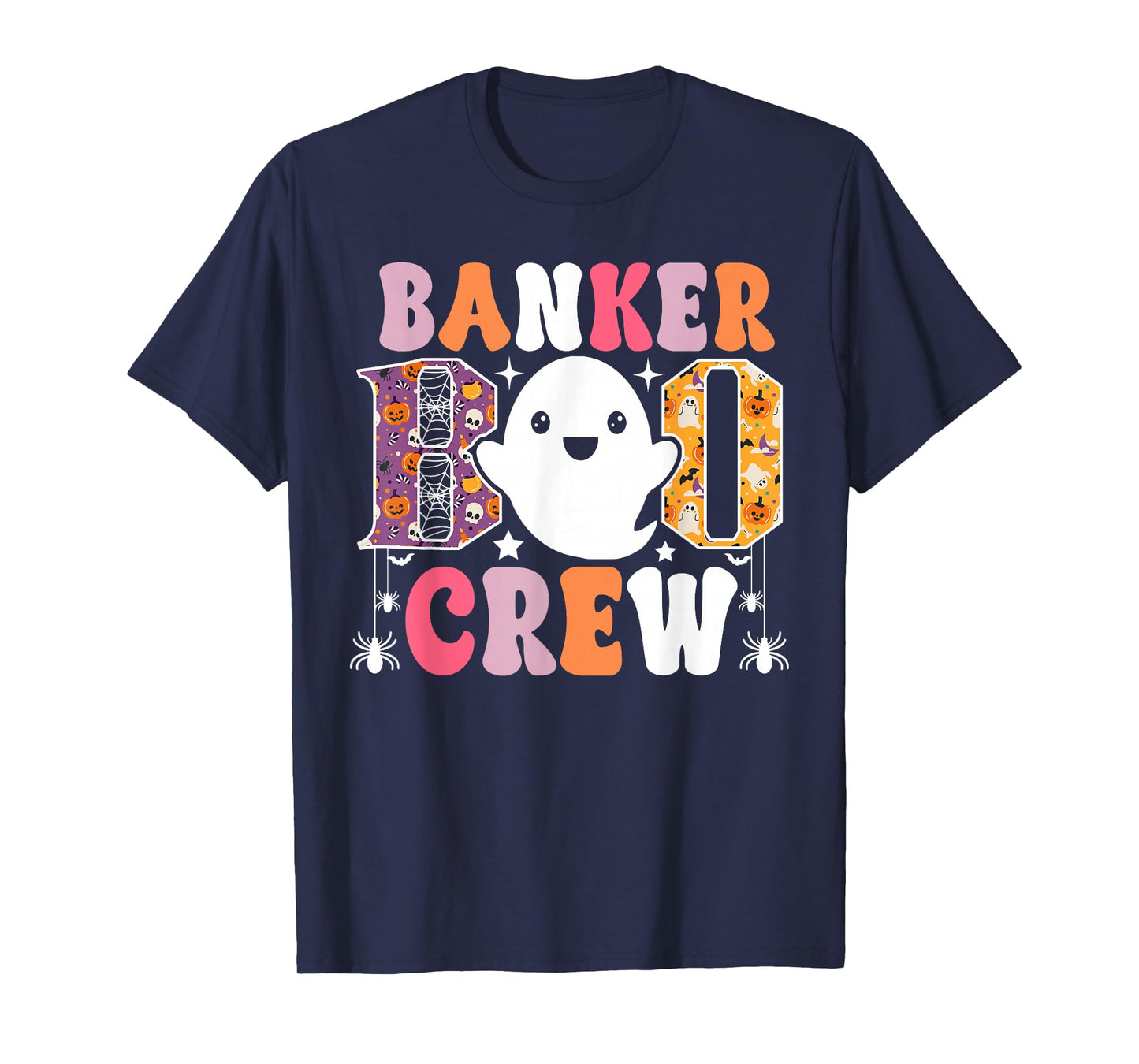 Banker Boo Crew Funny Ghost Halloween Costume T-Shirt