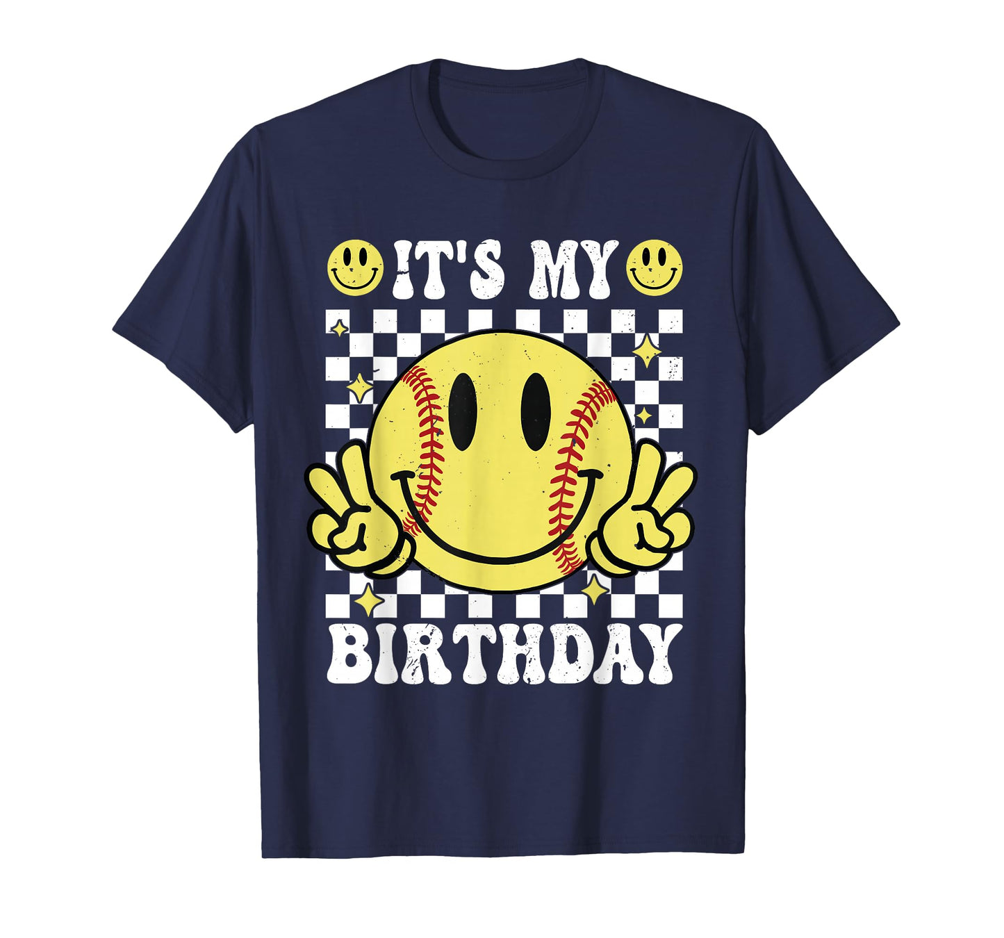 It's My Birthday Softball Girl Boy - Softball Birthday Party T-Shirt