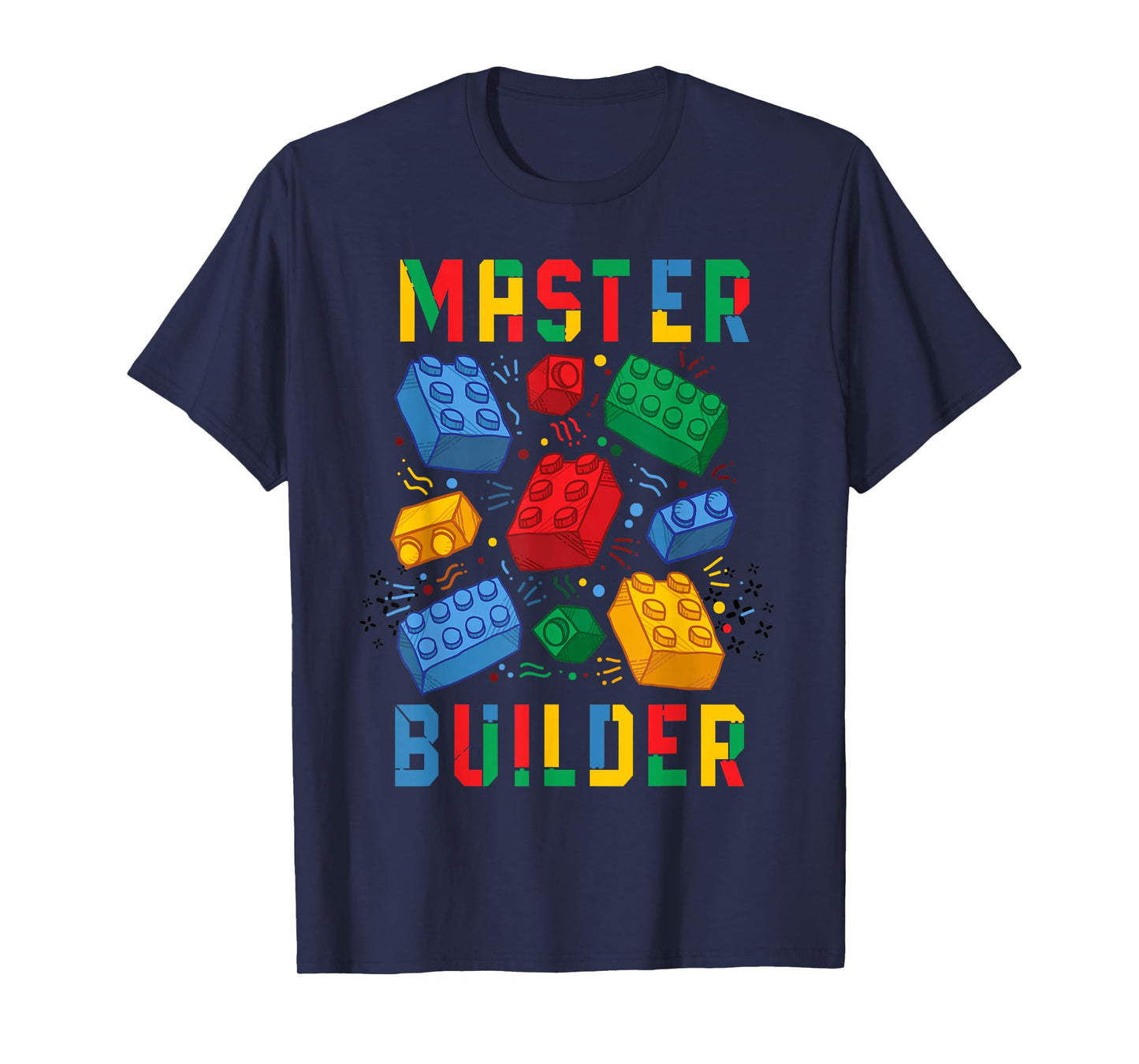 Brick Builder Funny Blocks Building Master Builder T-Shirt