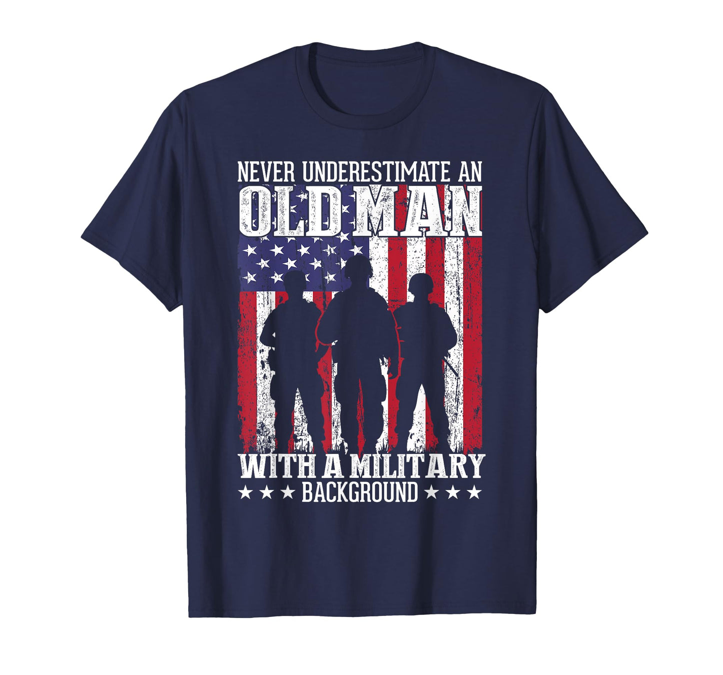 Veteran Old Man USA Veterans Day US Army America Veteran T-Shirt