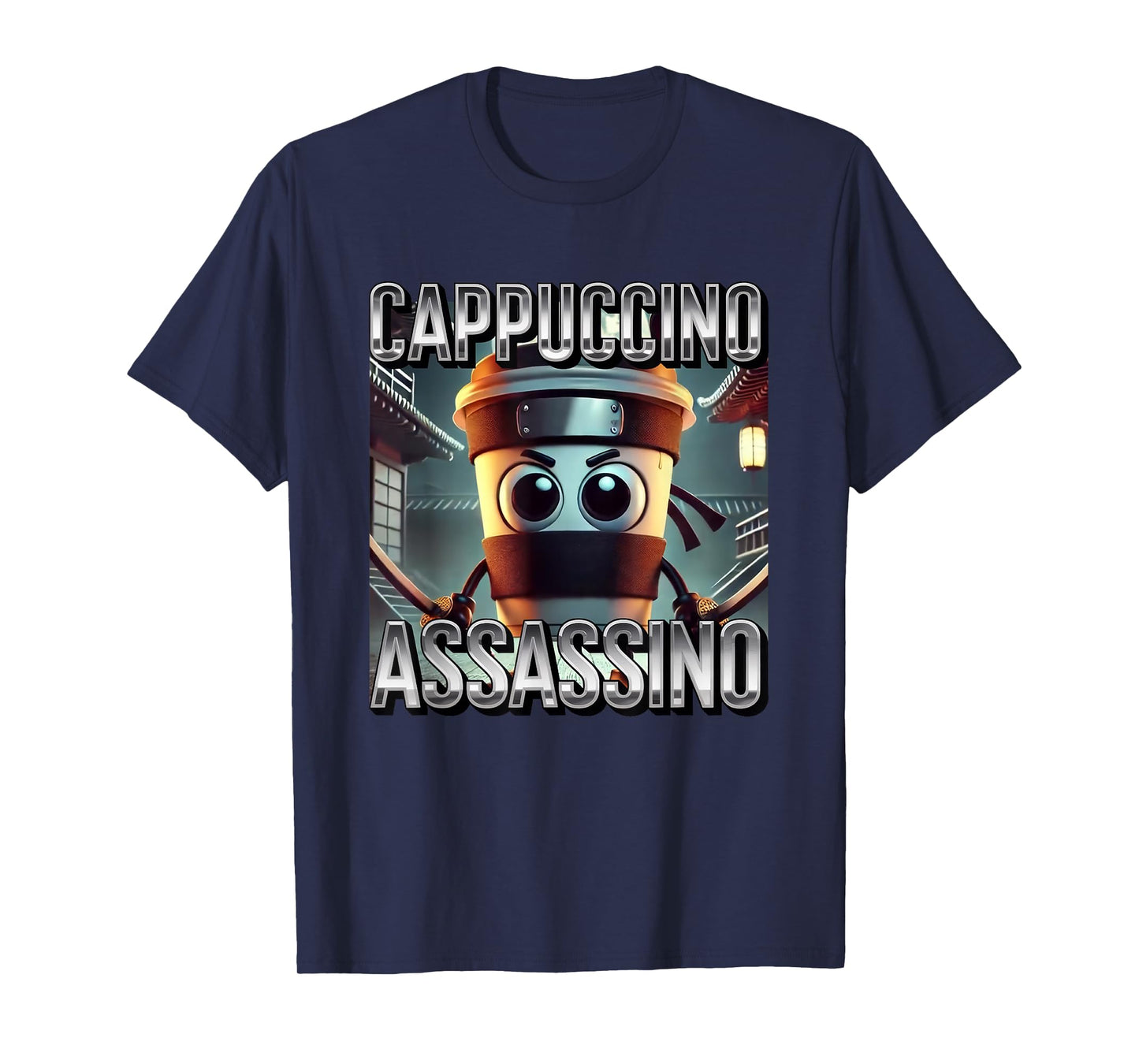 Cappuccino Assassino Coffee Lovers Italian Brainrot Meme T-Shirt