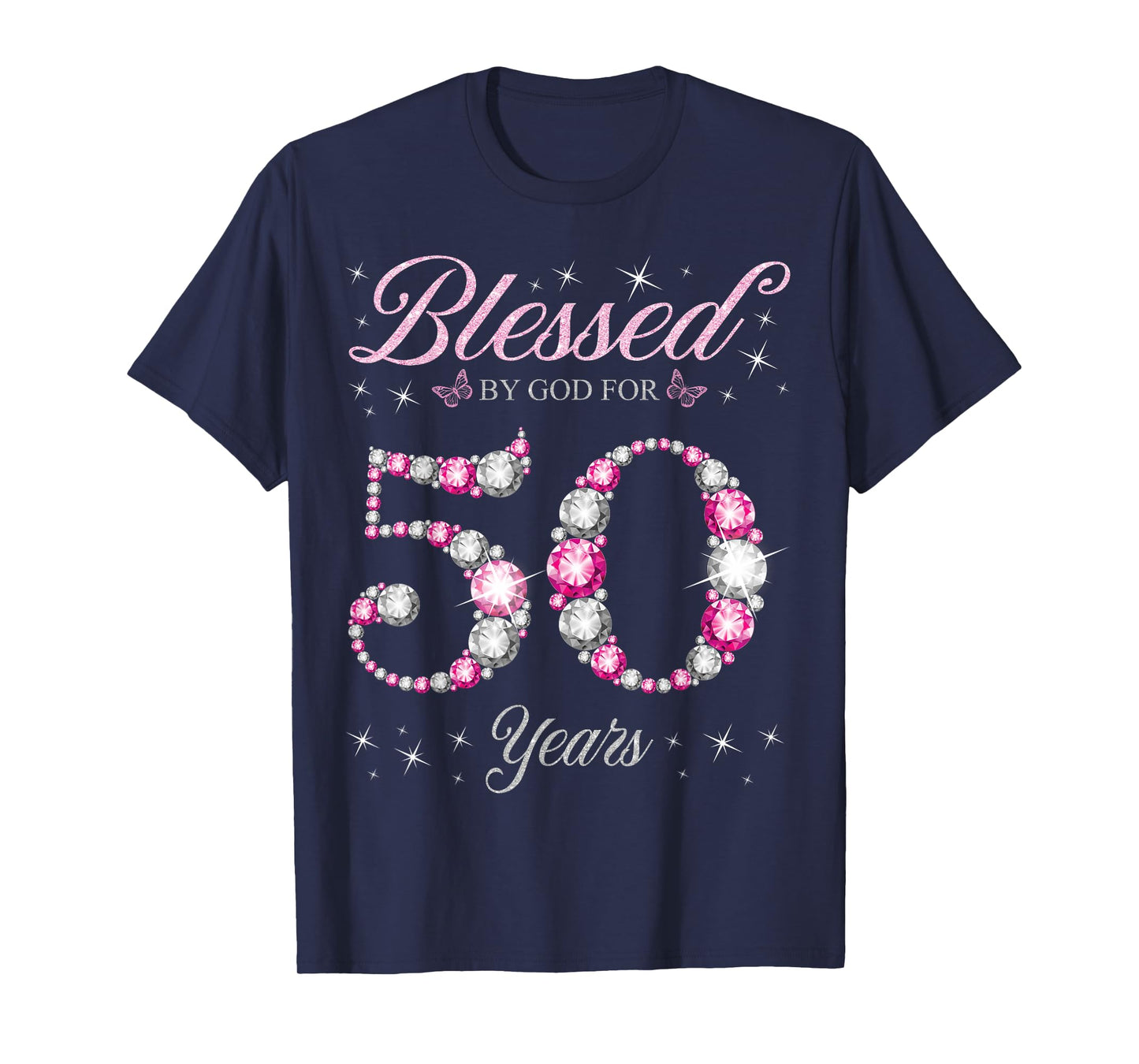 Blessed By God For 50 Years Old 50th Birthday Party T-Shirt