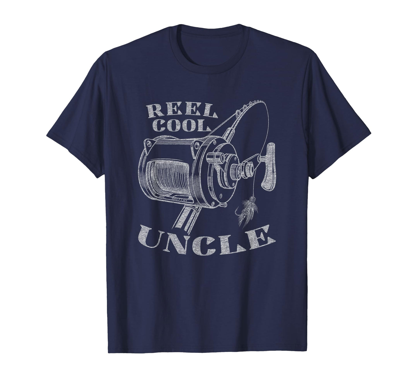 Best Uncle Funny Reel Cool Uncle Fishing Graphic T-Shirt