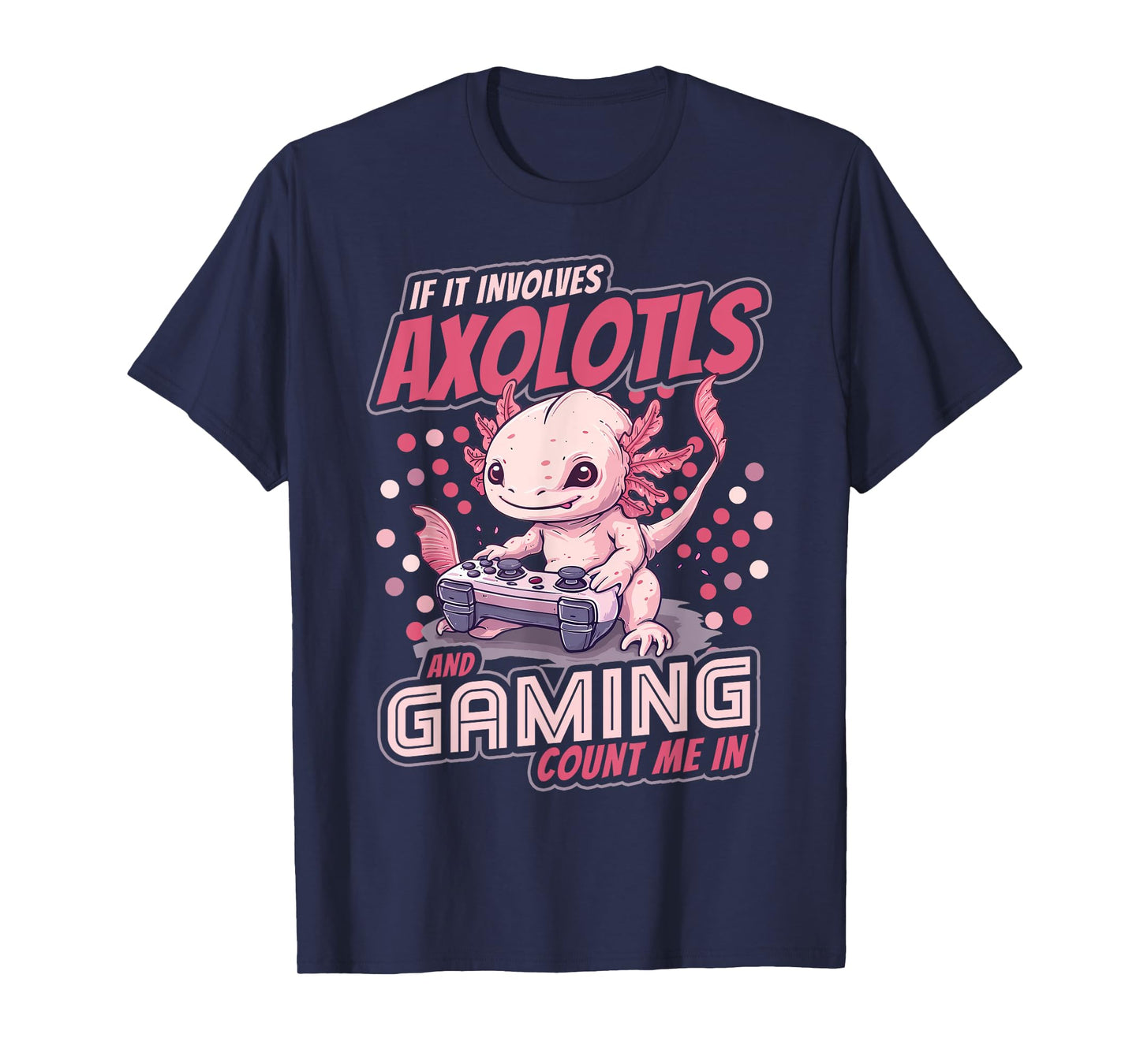 Axolotl Shirt Boys Men Kids Video Gamer Axolotl And Gaming T-Shirt
