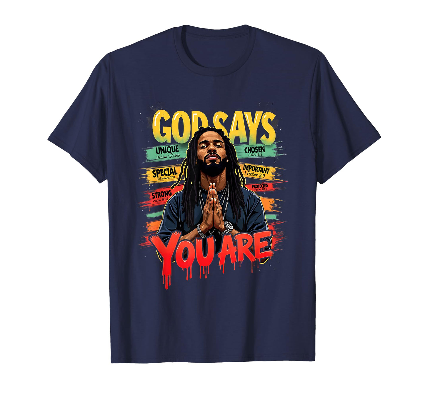 Emancipation Day Black Man God Says You are Juneteenth T-Shirt
