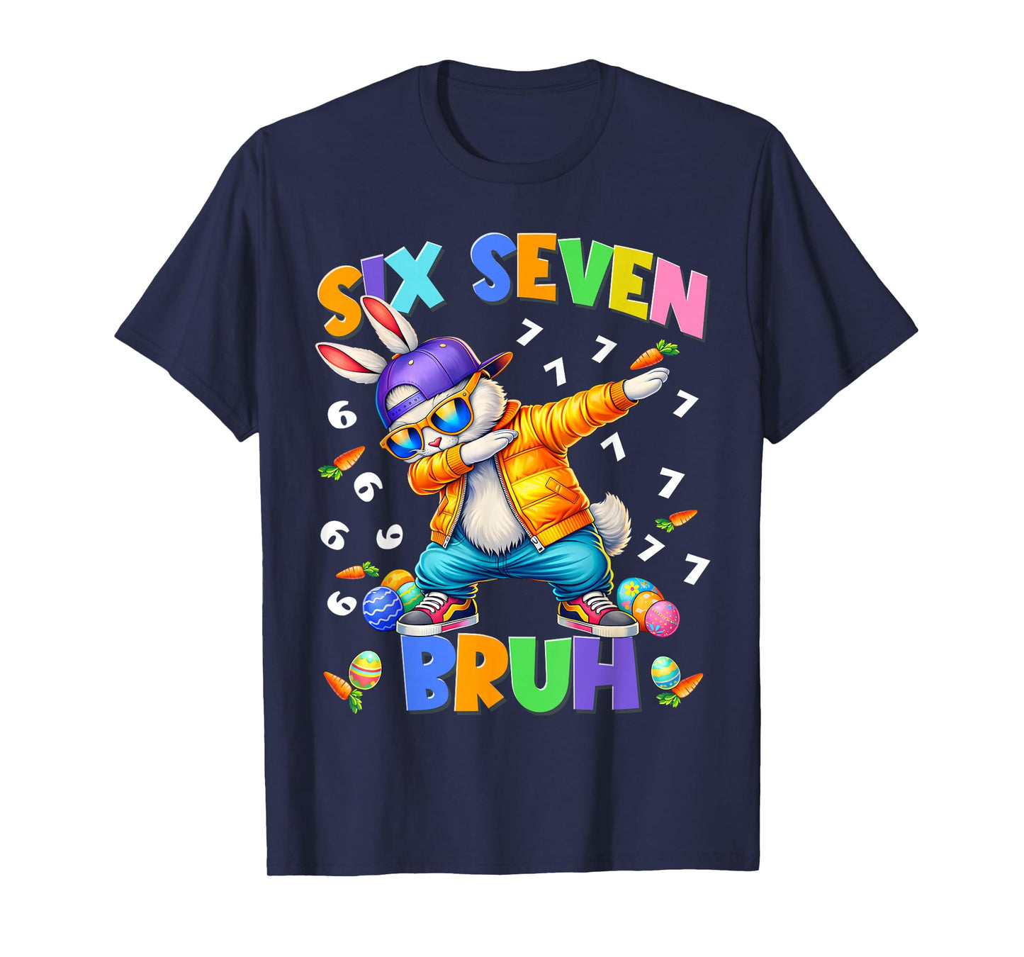 Bruh Happy Easter Bunny Dabbing Rabbit Men Boy Kid T-Shirt
