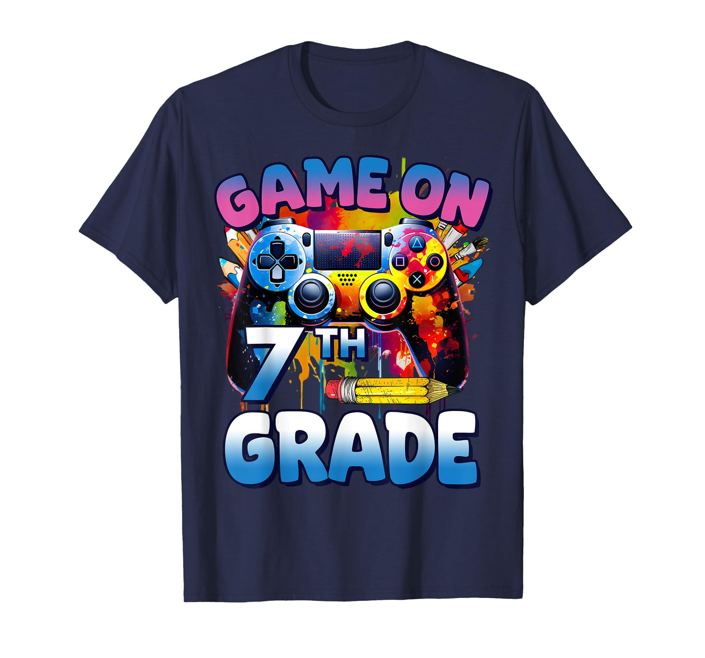 Game On 7th Grade First Day Gamer Shirt Boys T-Shirt