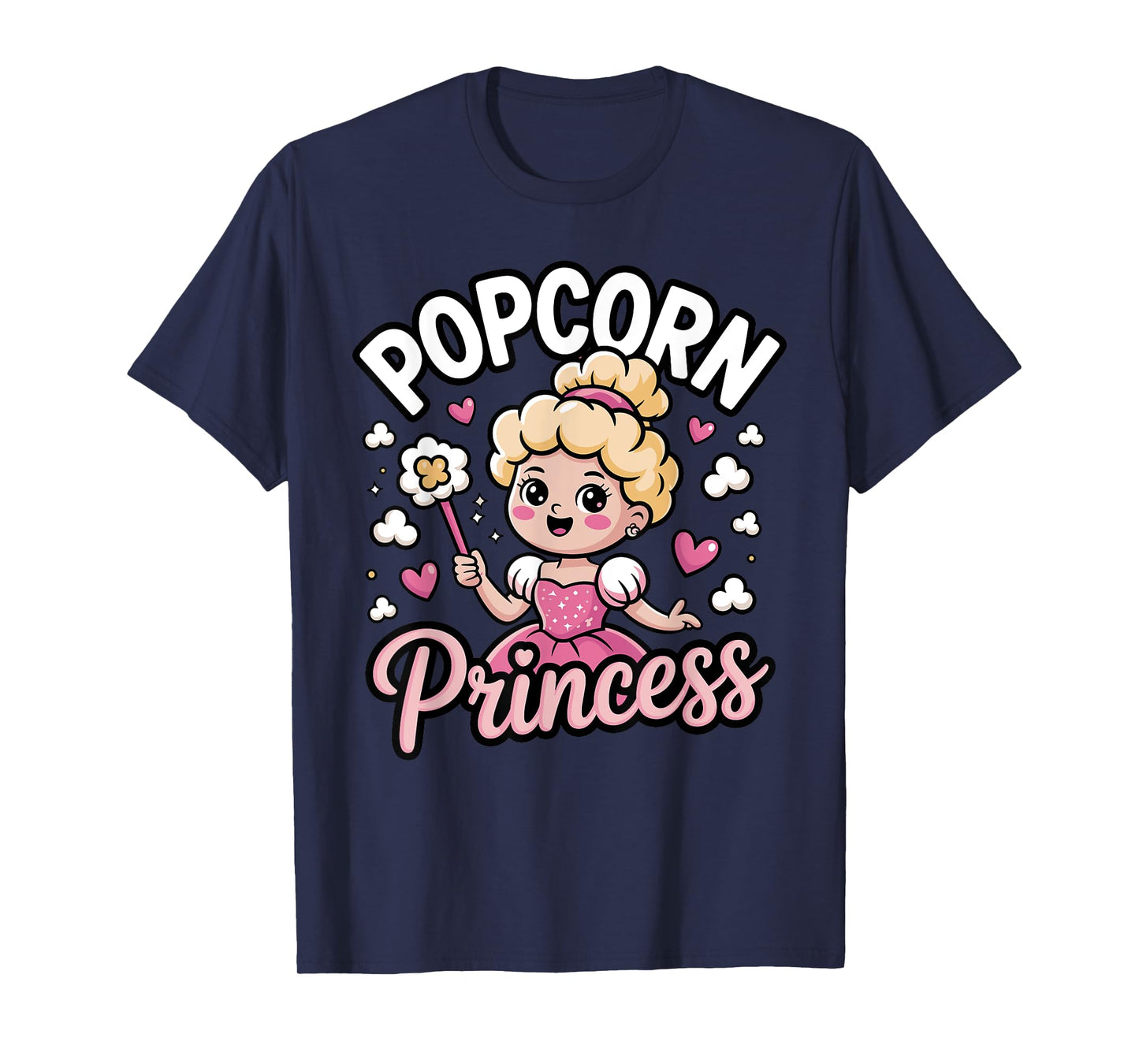 Funny Popcorn Art For Women Girls Kid Pop Corn Popcorn Lover T-Shirt