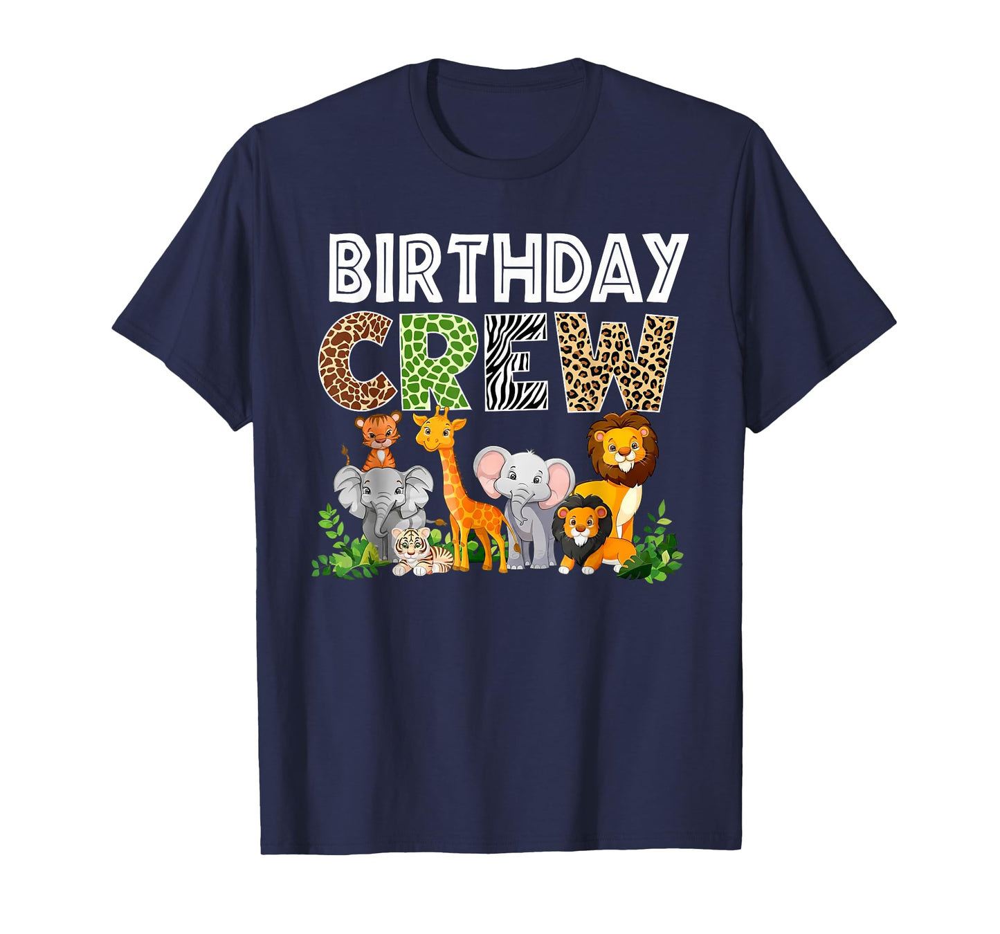 Birthday Crew Zoo Lover Wild B-Day Safari Jungle Animal T-Shirt