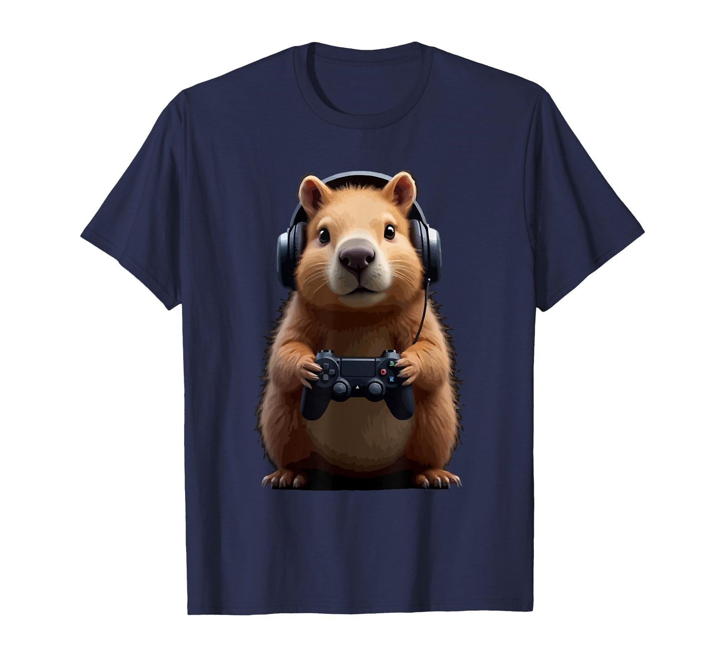 Funny Gamer Capybara Design Capybara Gaming T-Shirt
