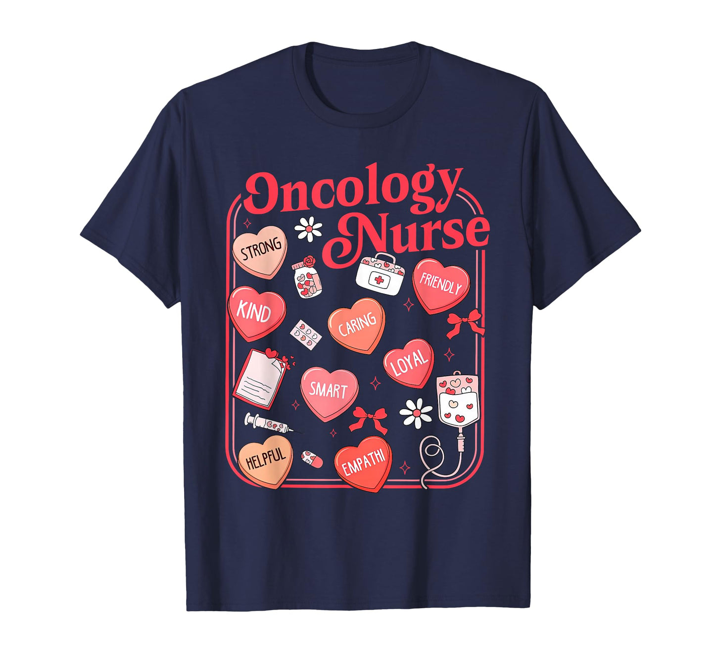 Valentine Day Oncology Nurse Hematology Hem Onc Cancer Chemo T-Shirt