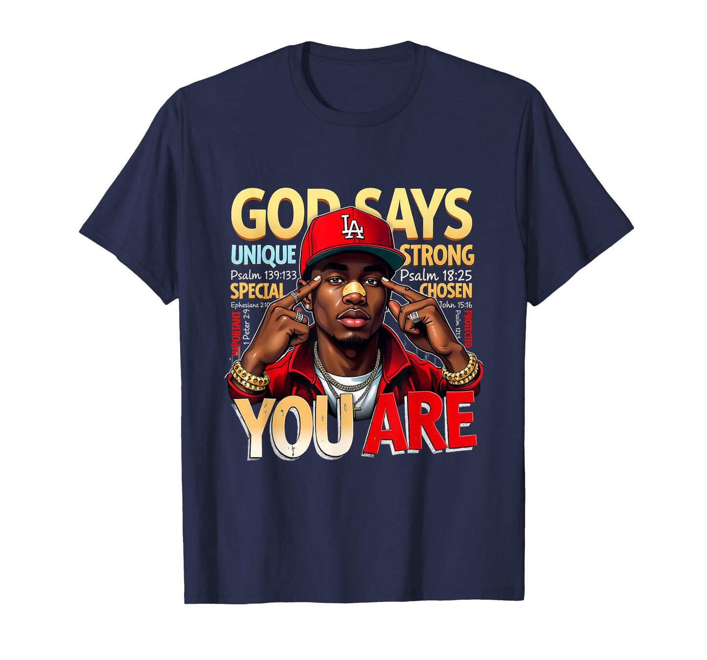 God Says You are Juneteenth Emancipation Day Black Man T-Shirt
