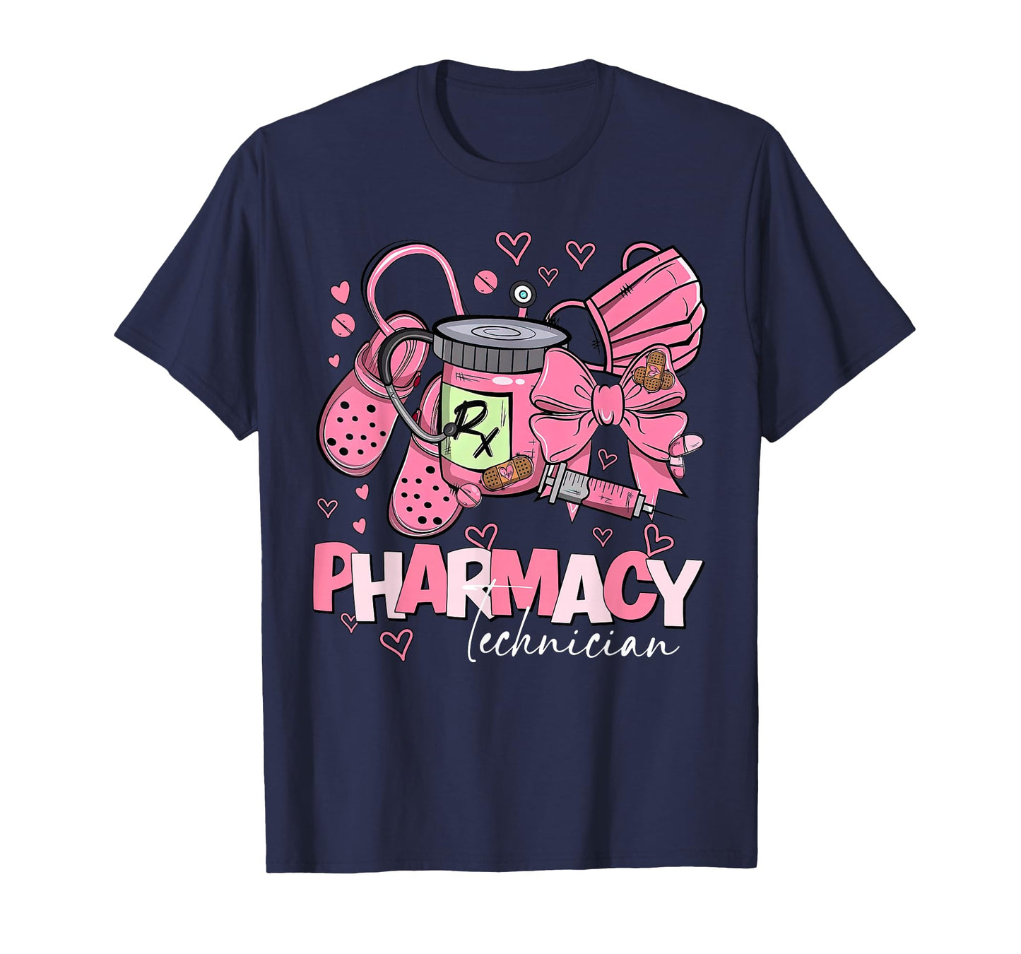 Pharmacy Technician Valentines Day Pharmacist Tech Student T-Shirt