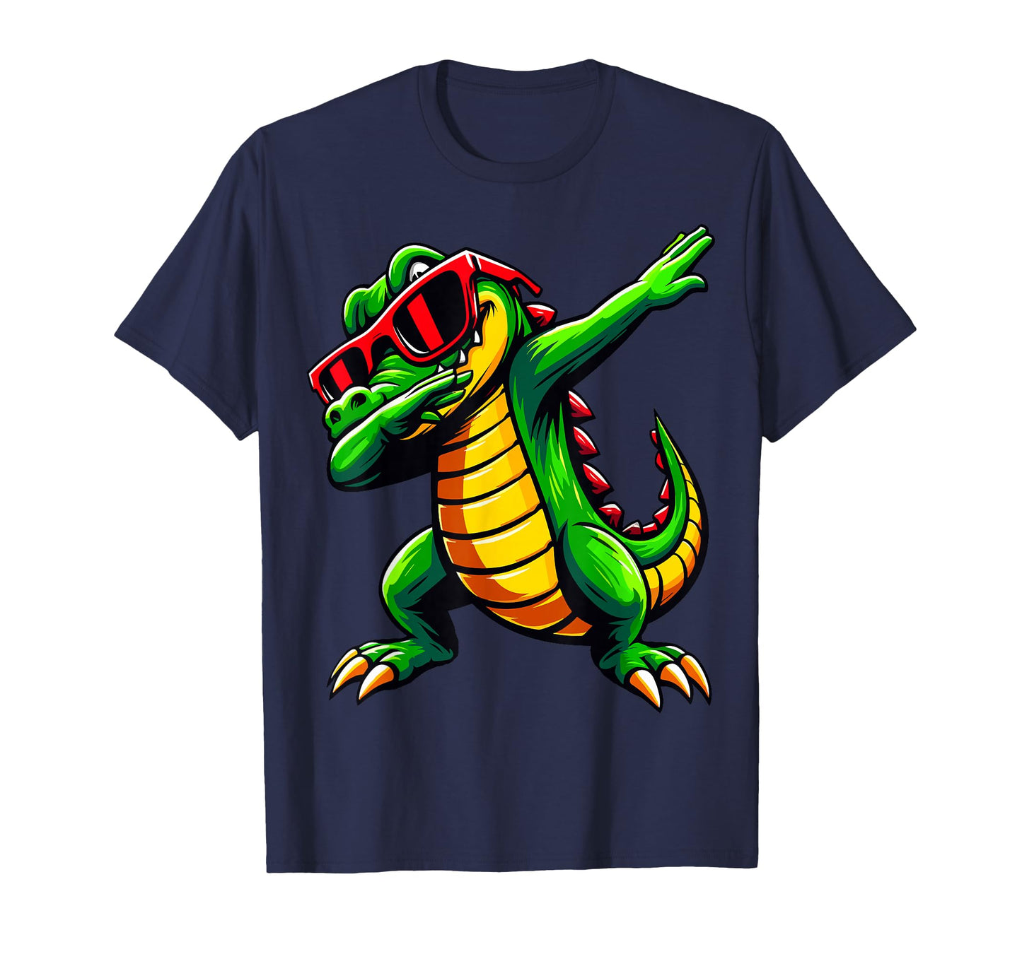 Dabbing Crocodile with Sunglasses Alligator T-Shirt