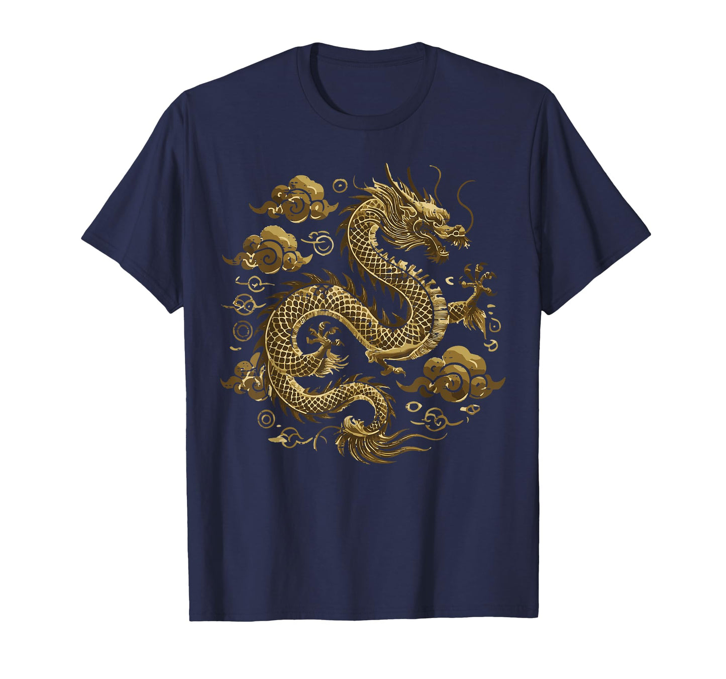 Asian Dragon Clouds Vintage Chinese Japanese Men Women Kids T-Shirt