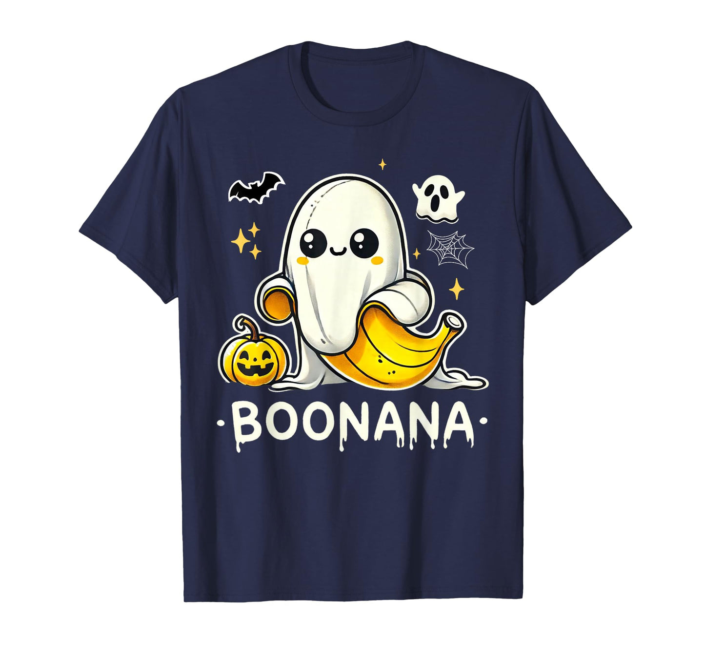 Boonana Cute Ghost Banana Halloween Costume Men Women T-Shirt