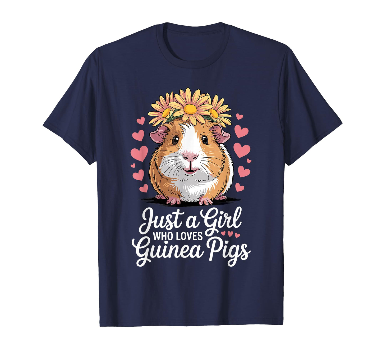 Funny Guinea Pig Costume for Women Girls Guinea Pig Lover T-Shirt