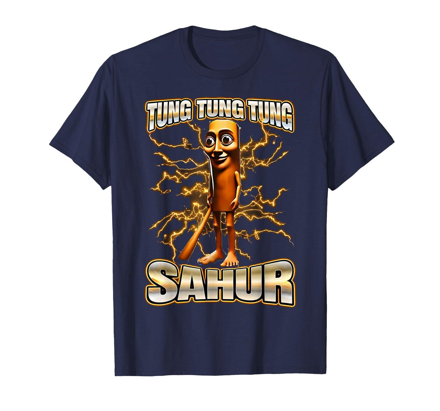 Funny Italian Brainrot Tung Tung Tung Sahur Y2K Bootleg T-Shirt