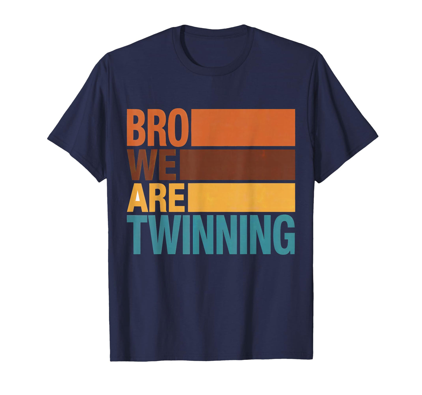 Bro We are Twinning Twin Day Spirit Week Funny Kids 70s boys T-Shirt