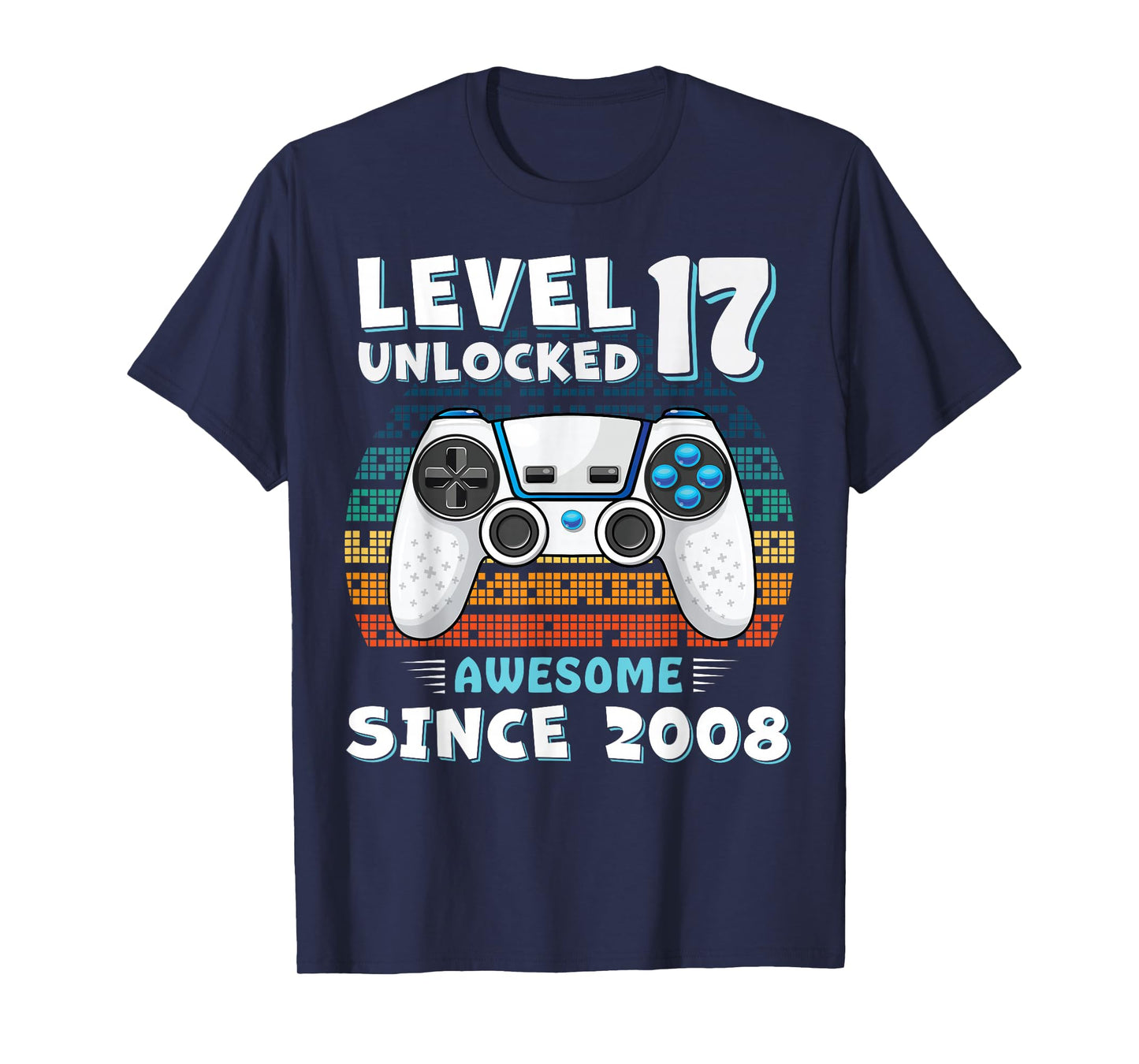 17 Year Old BDay Decorations Men Boy 17yr 2008 17th Birthday T-Shirt