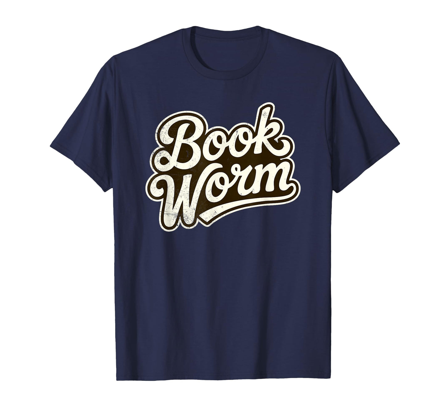 Retro Book Worm Reading Design for Book Lovers T-Shirt
