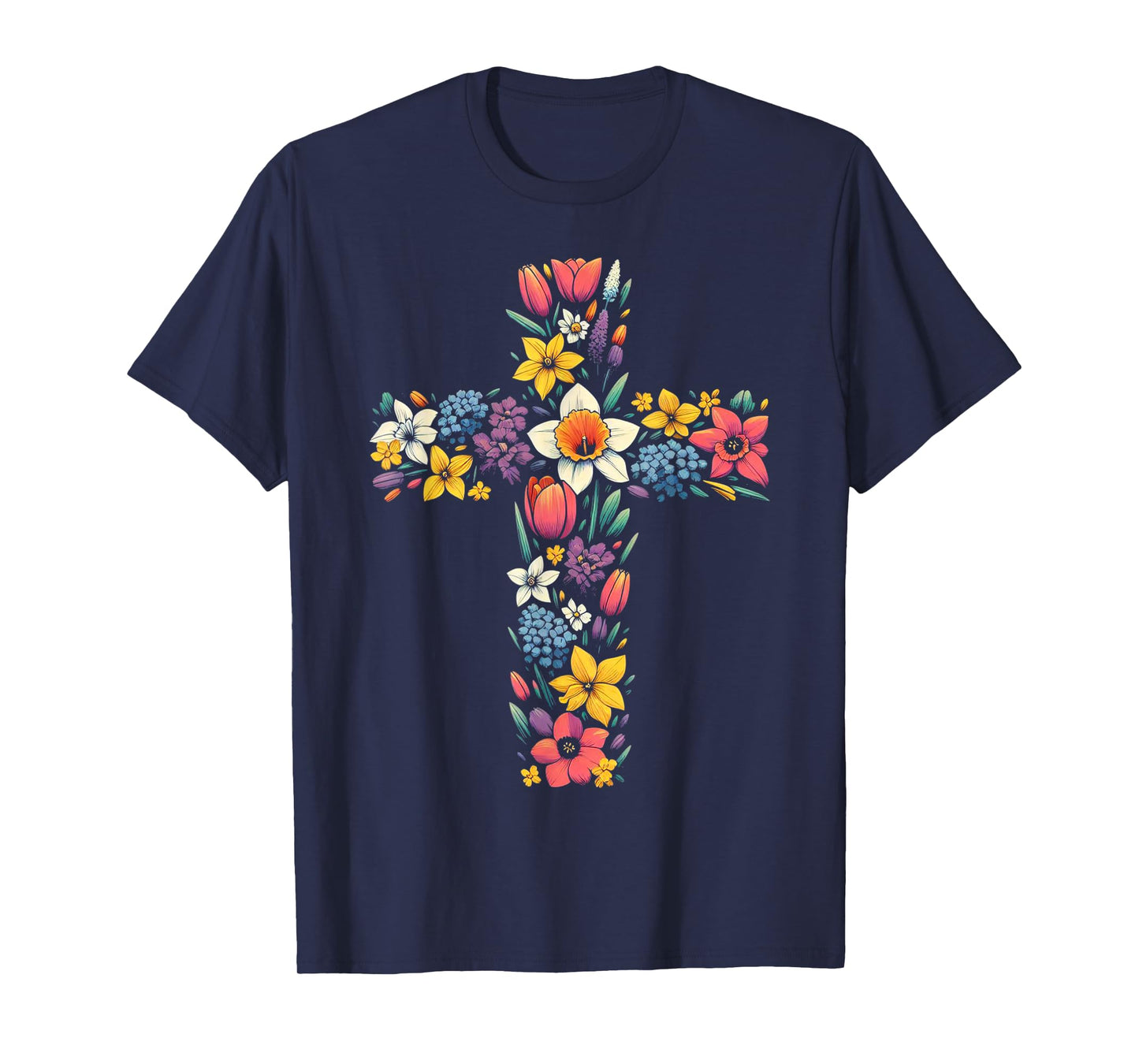 Jesus Christ Cross Religious Christian Faithful Believer T-Shirt