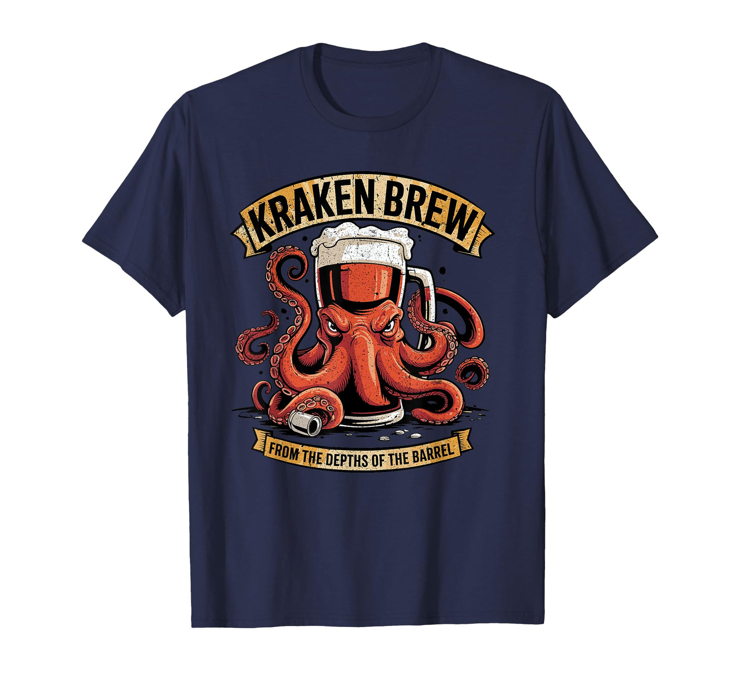 Funny Kraken Brew Beer Octopus Tavern T-Shirt
