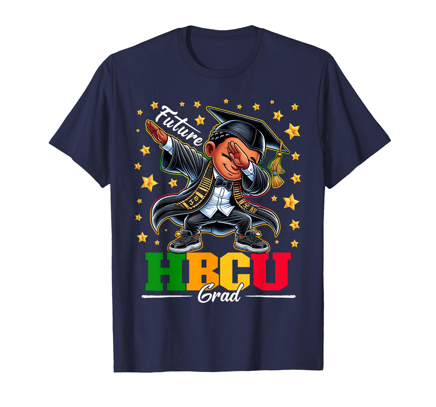 Future HBCU Grad Dabbing Kid Graduation for boys Kids T-Shirt