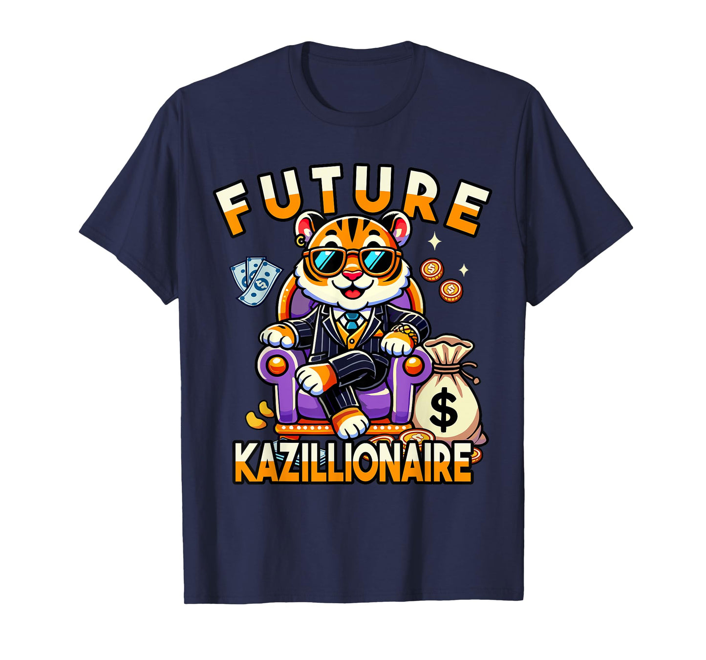 Future Millionaire Graphic for Kids, Funny Money Design T-Shirt