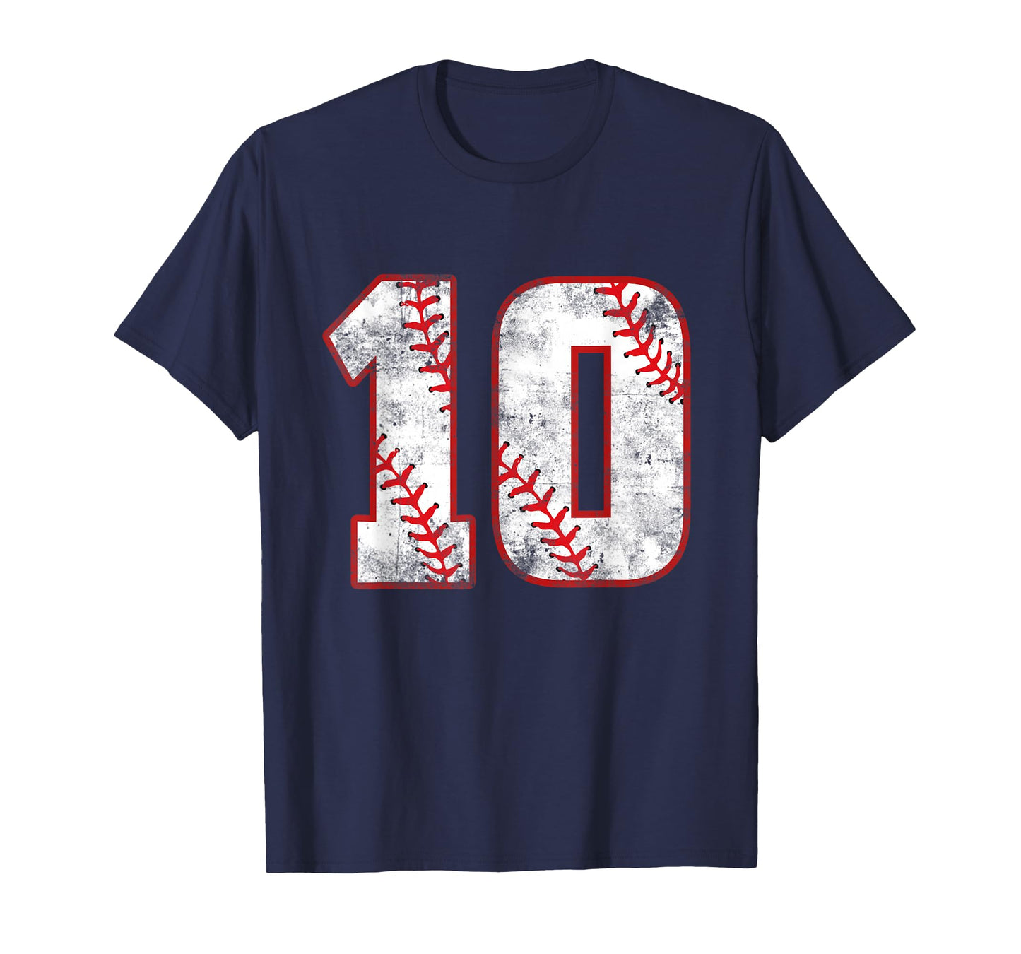 Baseball 10 Jersey 10th Birthday Gifts 10 Year Old Boys Kids T-Shirt