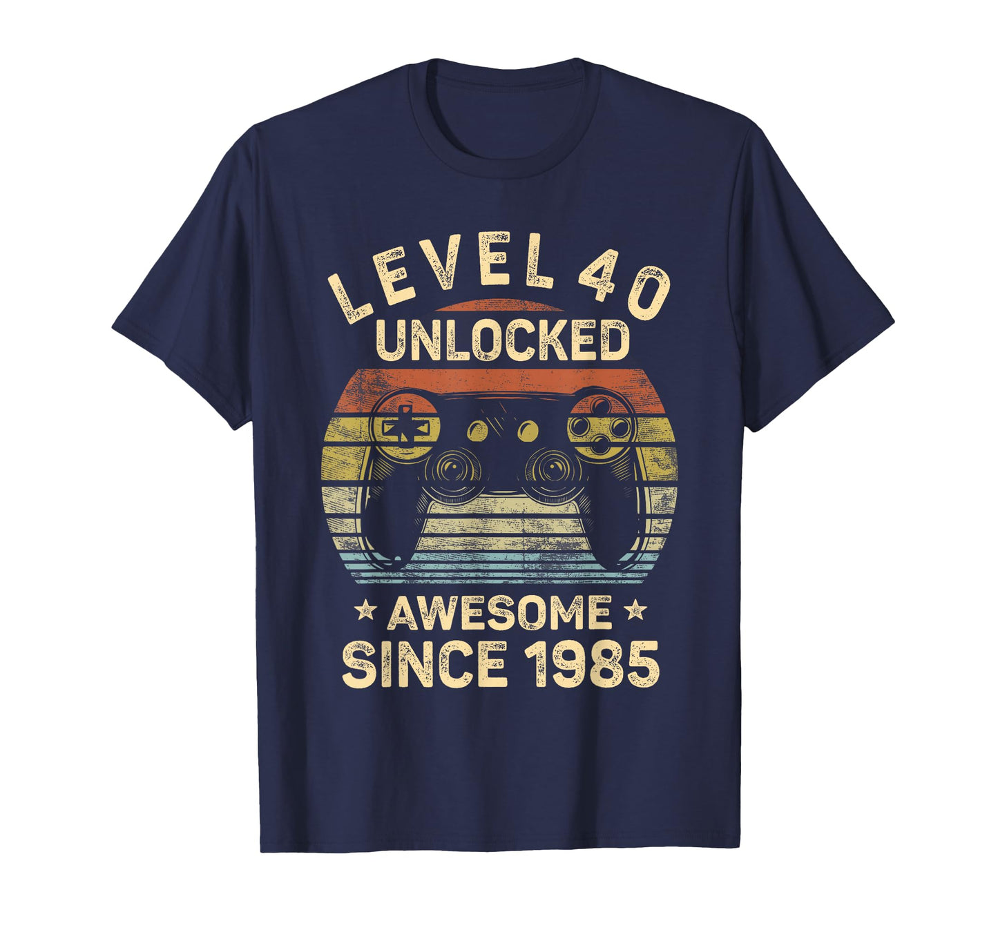 Level 40 Unlocked 40th Birthday 40 Year Old Gifts Gamer Bday T-Shirt