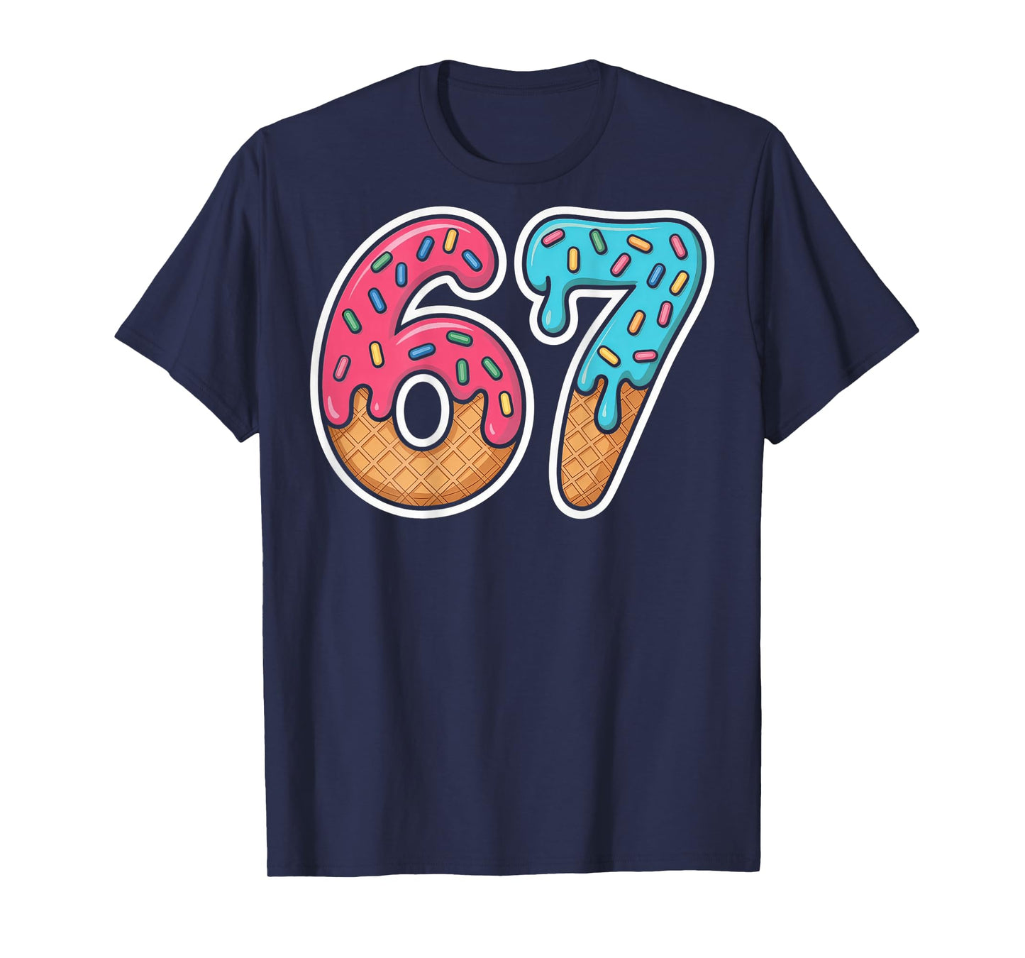 67 Ice Cream Drip (On Back) T-Shirt