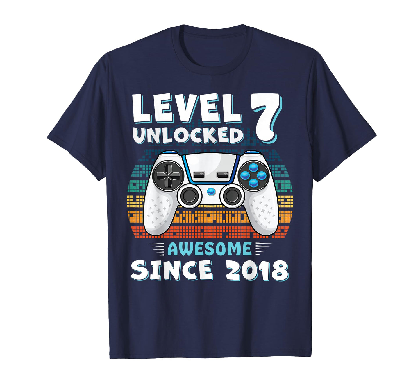 7 Year Old BDay Decorations Son Boy 7yr 2018 7th Birthday T-Shirt