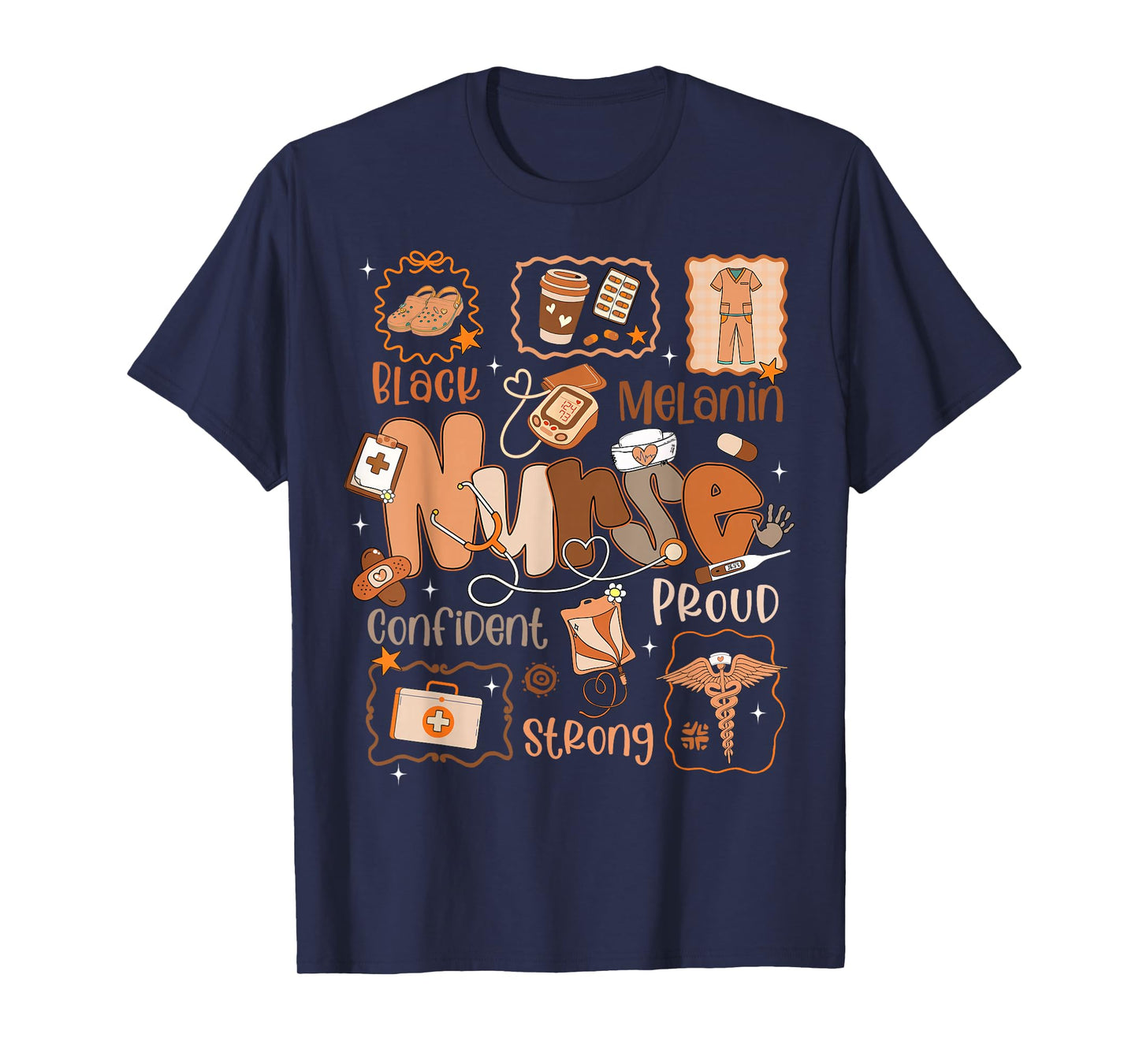 Black History Month Melanin Confident Pride Nurse NICU Pacu T-Shirt