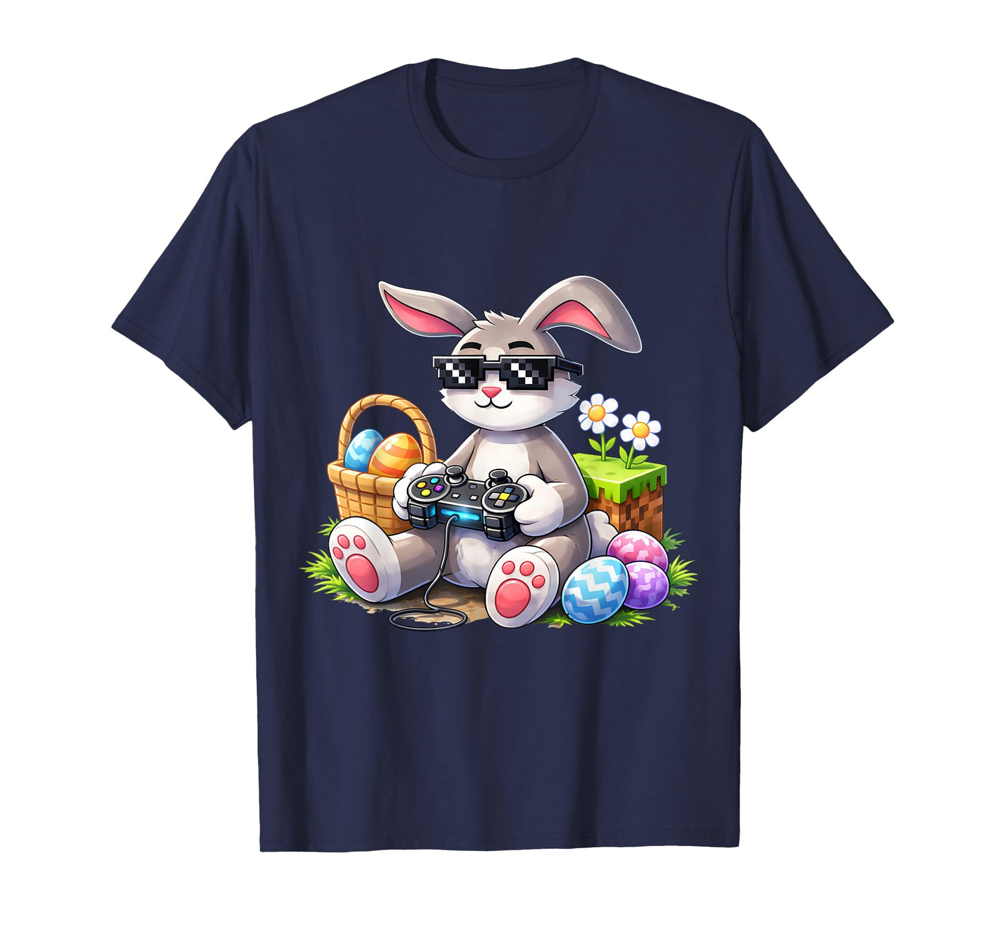Funny Gaming Game Rabbit Bunny Easter Men Boy Toddler Kid T-Shirt