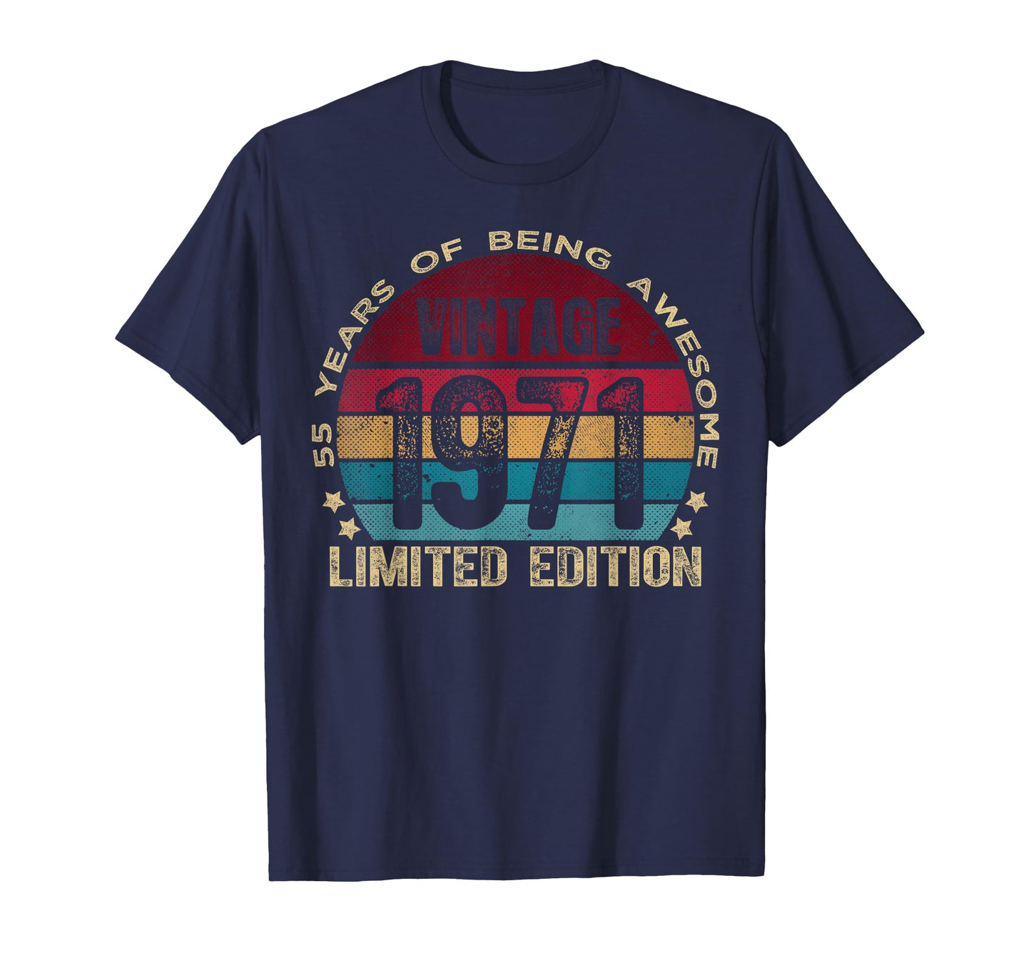 55 Year Old Gifts Vintage 1971 Limited Edition 55th Birthday T-Shirt